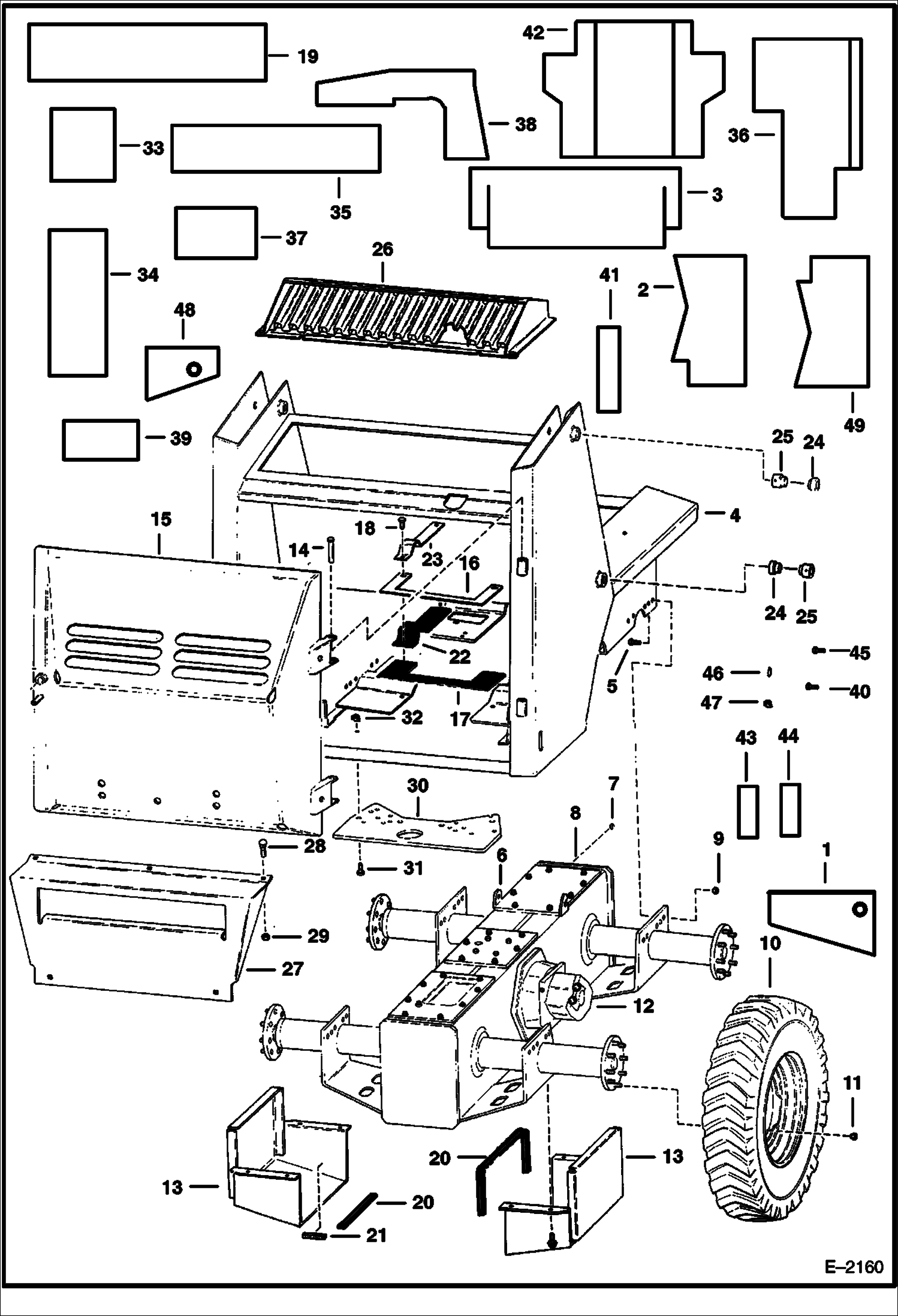 Схема запчастей Bobcat 600s - MAIN FRAME MAIN FRAME