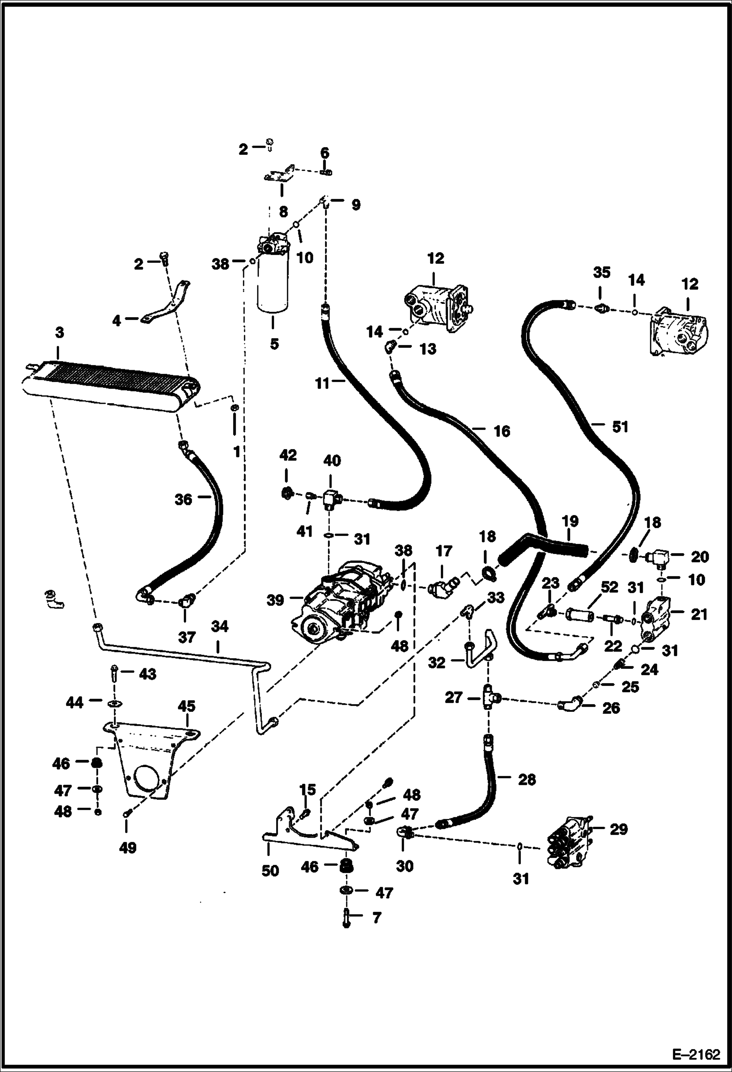 Схема запчастей Bobcat 600s - HYDROSTATIC CIRCUITRY HYDROSTATIC SYSTEM