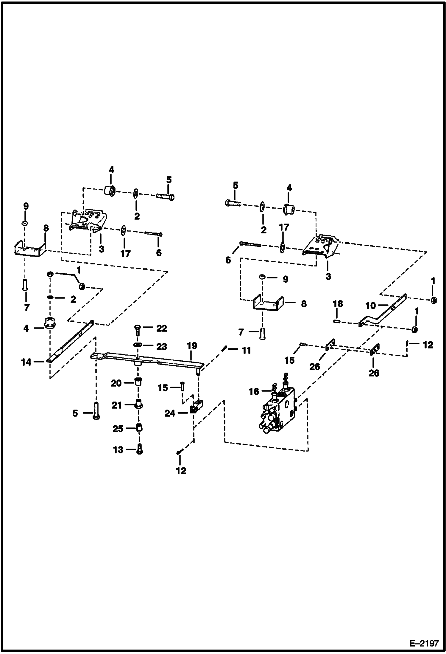 Схема запчастей Bobcat 700s - CONTROL PEDALS HYDRAULIC SYSTEM