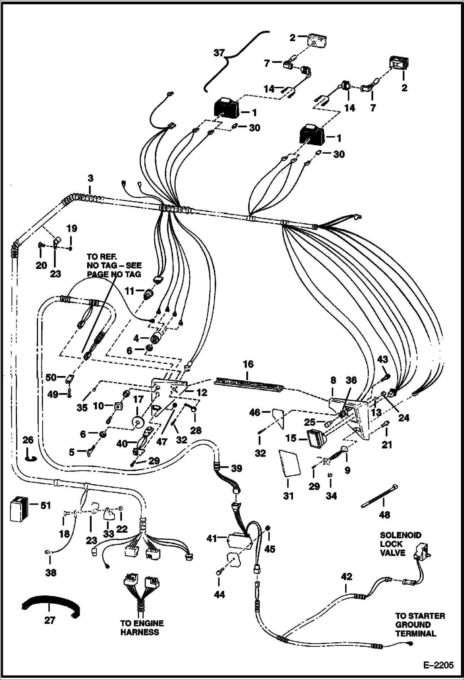 Схема запчастей Bobcat 700s - CAB ELECTRICAL CIRCUITRY (W/ BOSS Option) ELECTRICAL SYSTEM