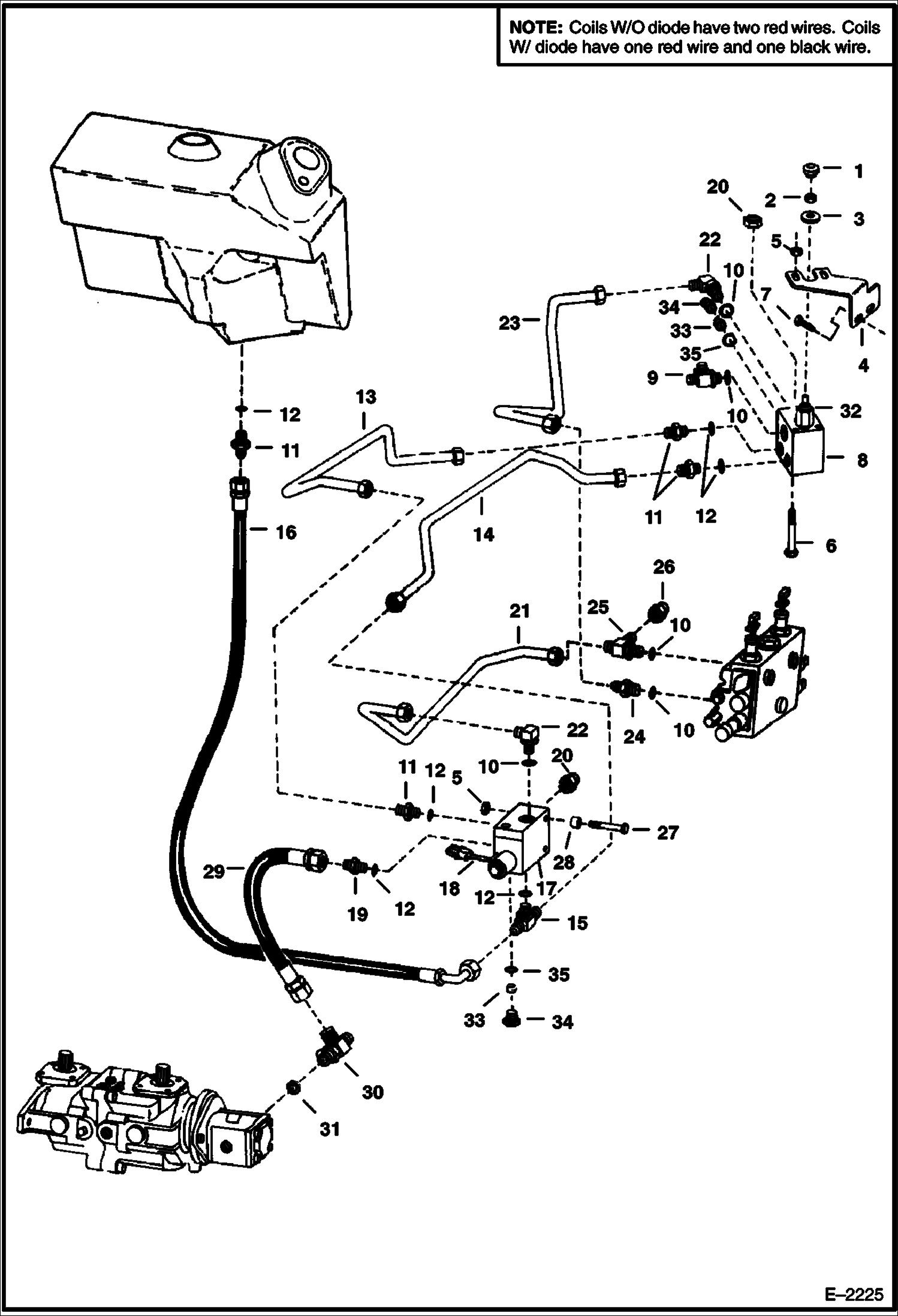 Схема запчастей Bobcat 700s - LIFT & TILT CONTROL SYSTEM (S/N 512727420 & Below, 508694508 & Below) HYDRAULIC SYSTEM