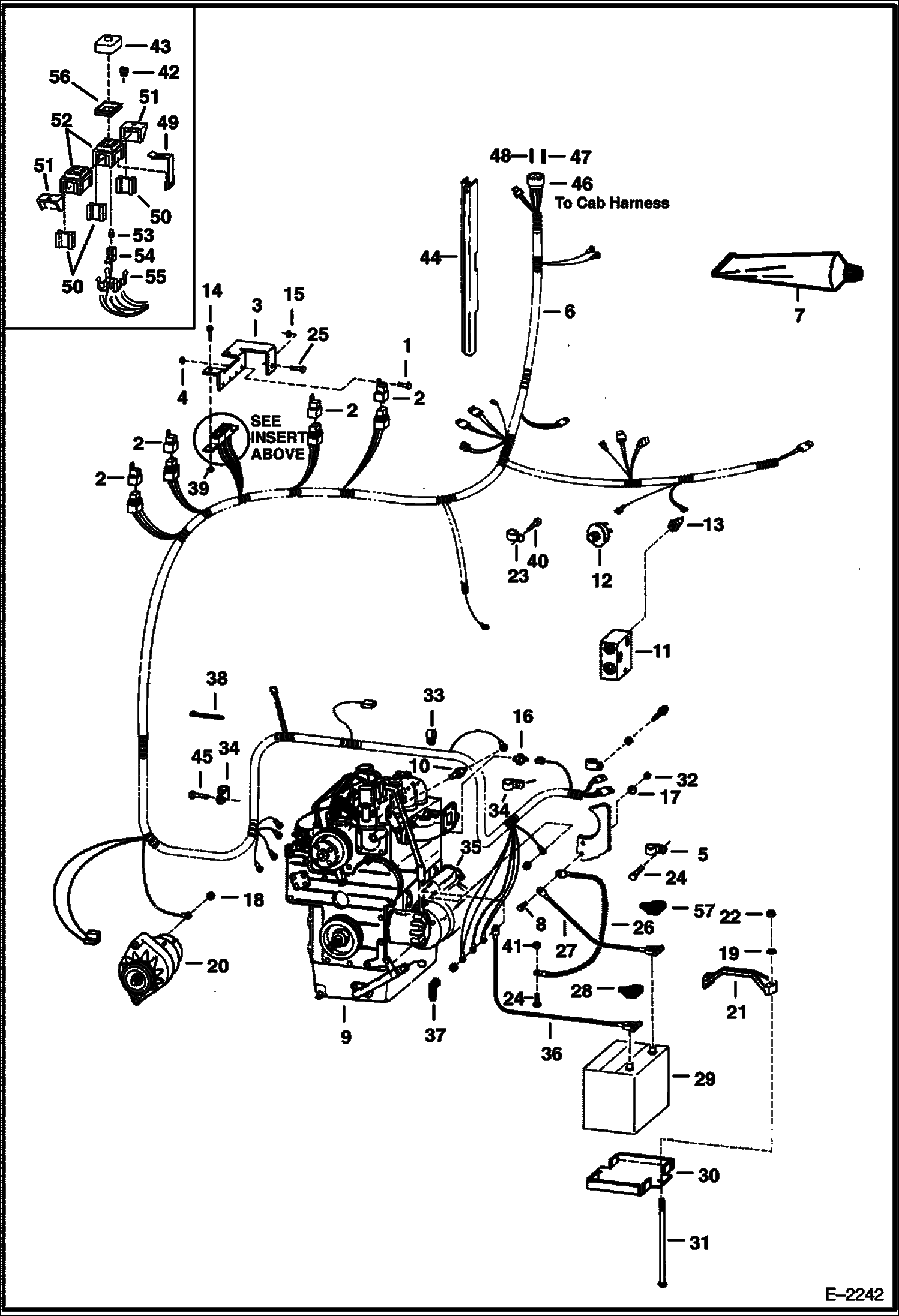 Схема запчастей Bobcat 500s - ENGINE ELECTRICAL SYSTEM ELECTRICAL SYSTEM