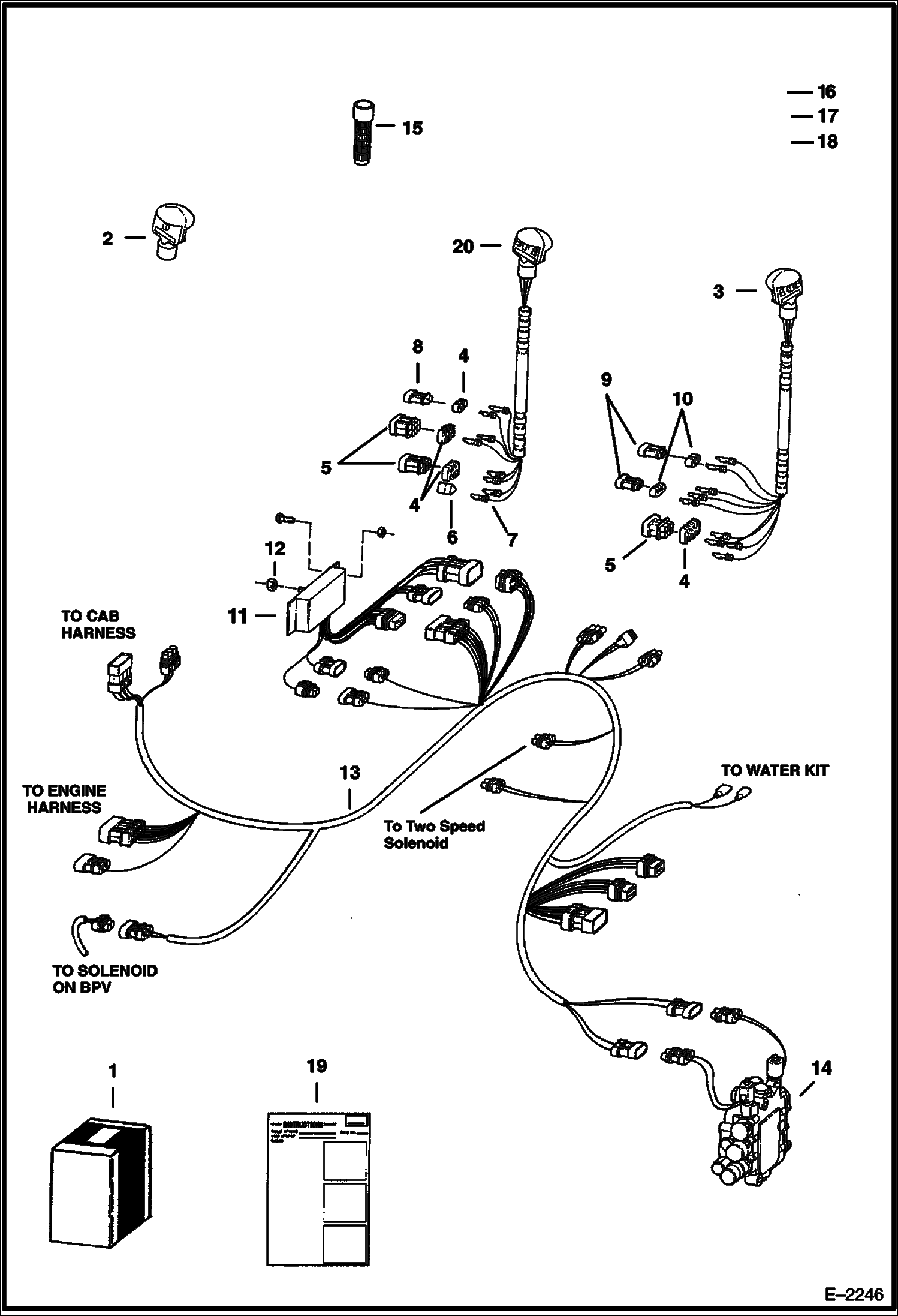 Схема запчастей Bobcat 900s - CONTROLS ELECTRICAL ELECTRICAL SYSTEM