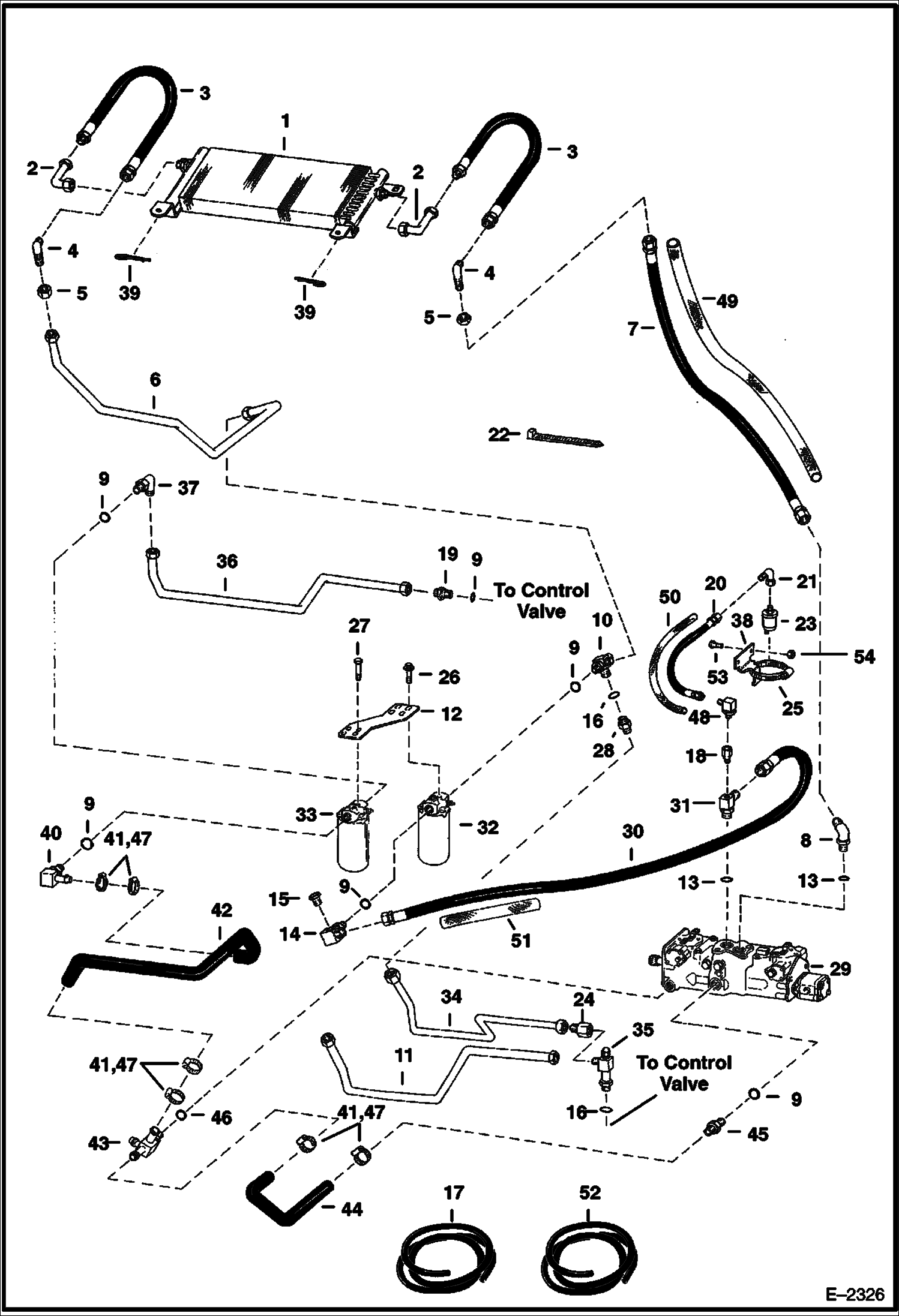 Схема запчастей Bobcat 800s - HYDROSTATIC CIRCUITRY (S/N 5144 11001-24999, 5145 11001-24999 & 5146 11001-24999) HYDROSTATIC SYSTEM