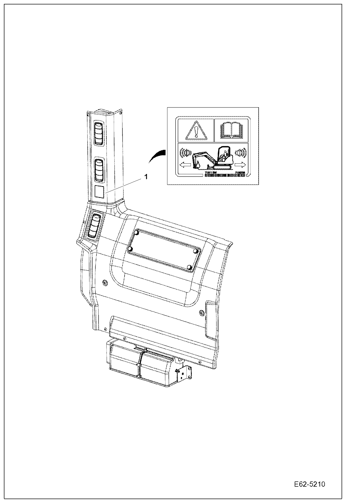 Схема запчастей Bobcat E62 - DECAL ACCESSORIES & OPTIONS