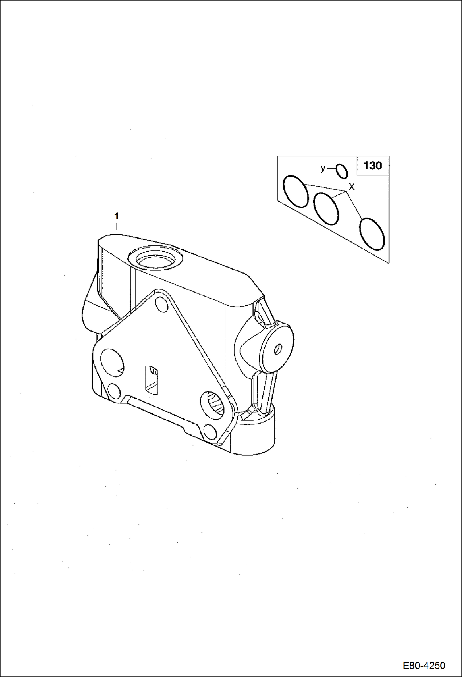 Схема запчастей Bobcat E80 - VALVE SECTION (Inlet Section) HYDRAULIC SYSTEM