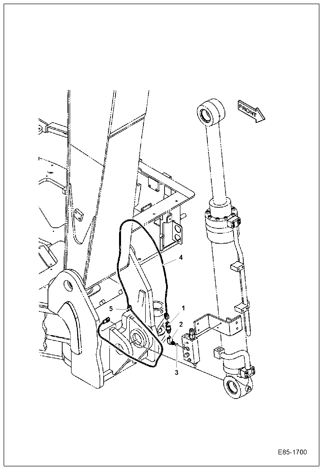 Схема запчастей Bobcat E85 - ELECTRICAL (Boom Overload warning) ELECTRICAL SYSTEM