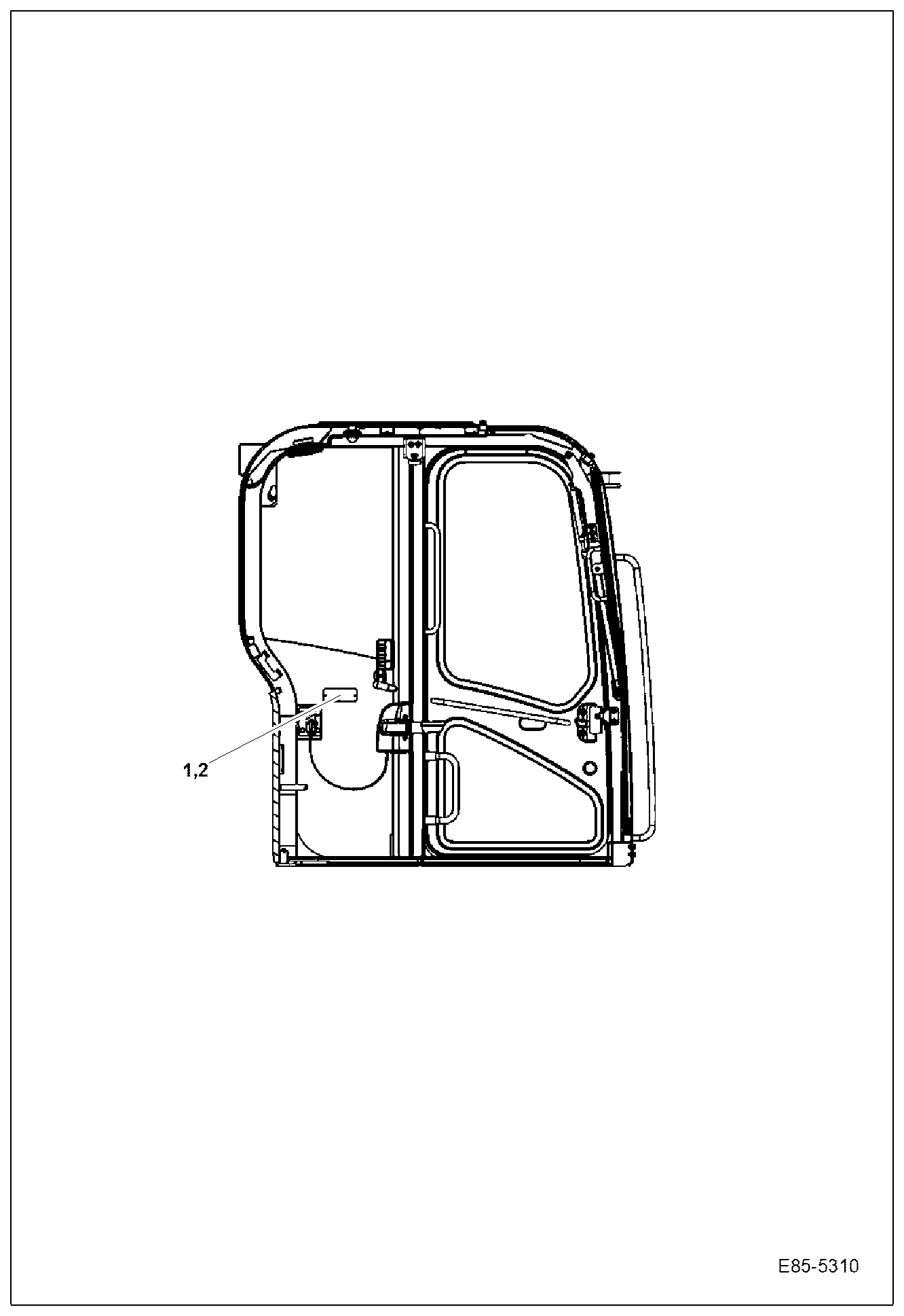 Схема запчастей Bobcat E85 - DECALS (ROPS) ACCESSORIES & OPTIONS