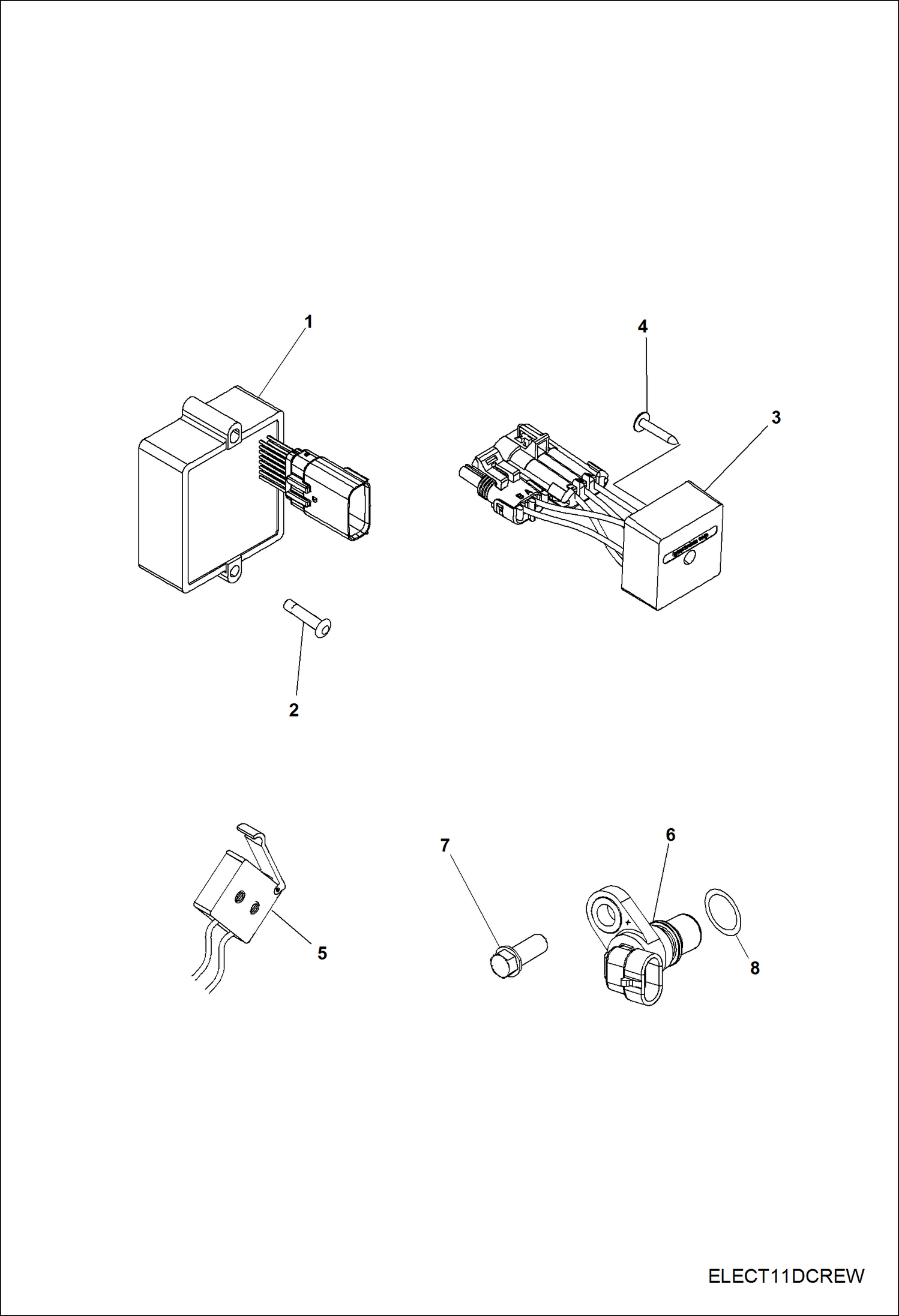 Схема запчастей Bobcat 3400 - ELECTRICAL, REGULATOR, RELAYS & ECU ELECTRICAL SYSTEM