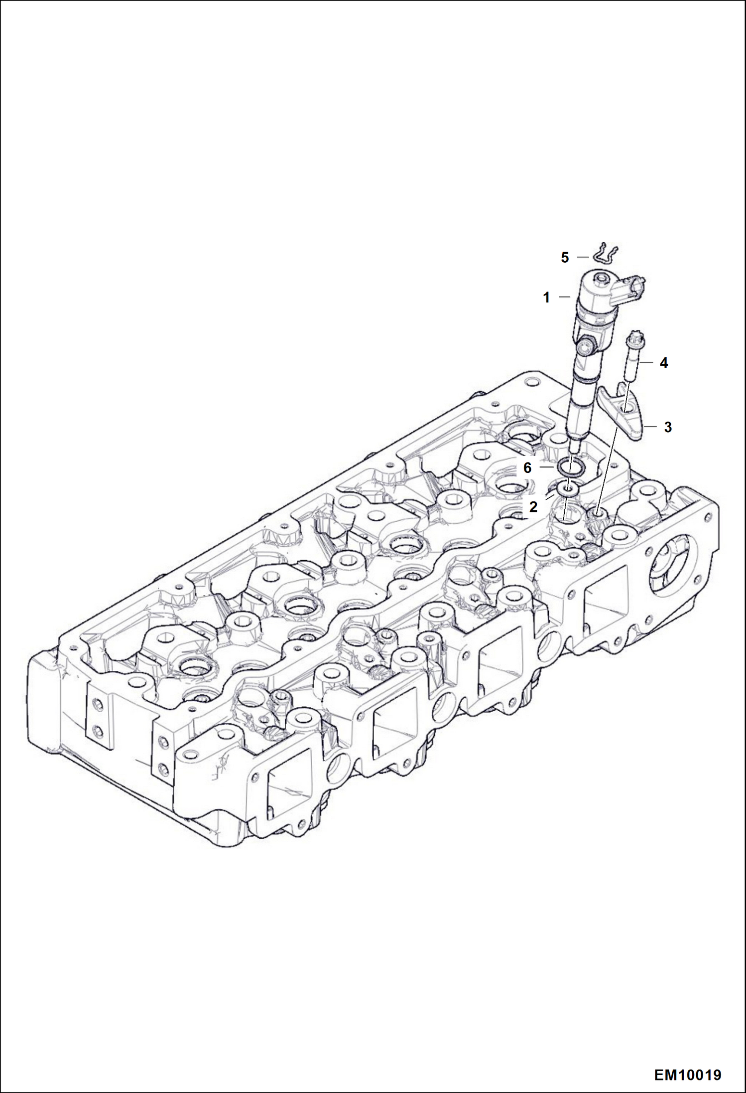 Схема запчастей Bobcat T40140 - FUEL INJECTOR POWER UNIT