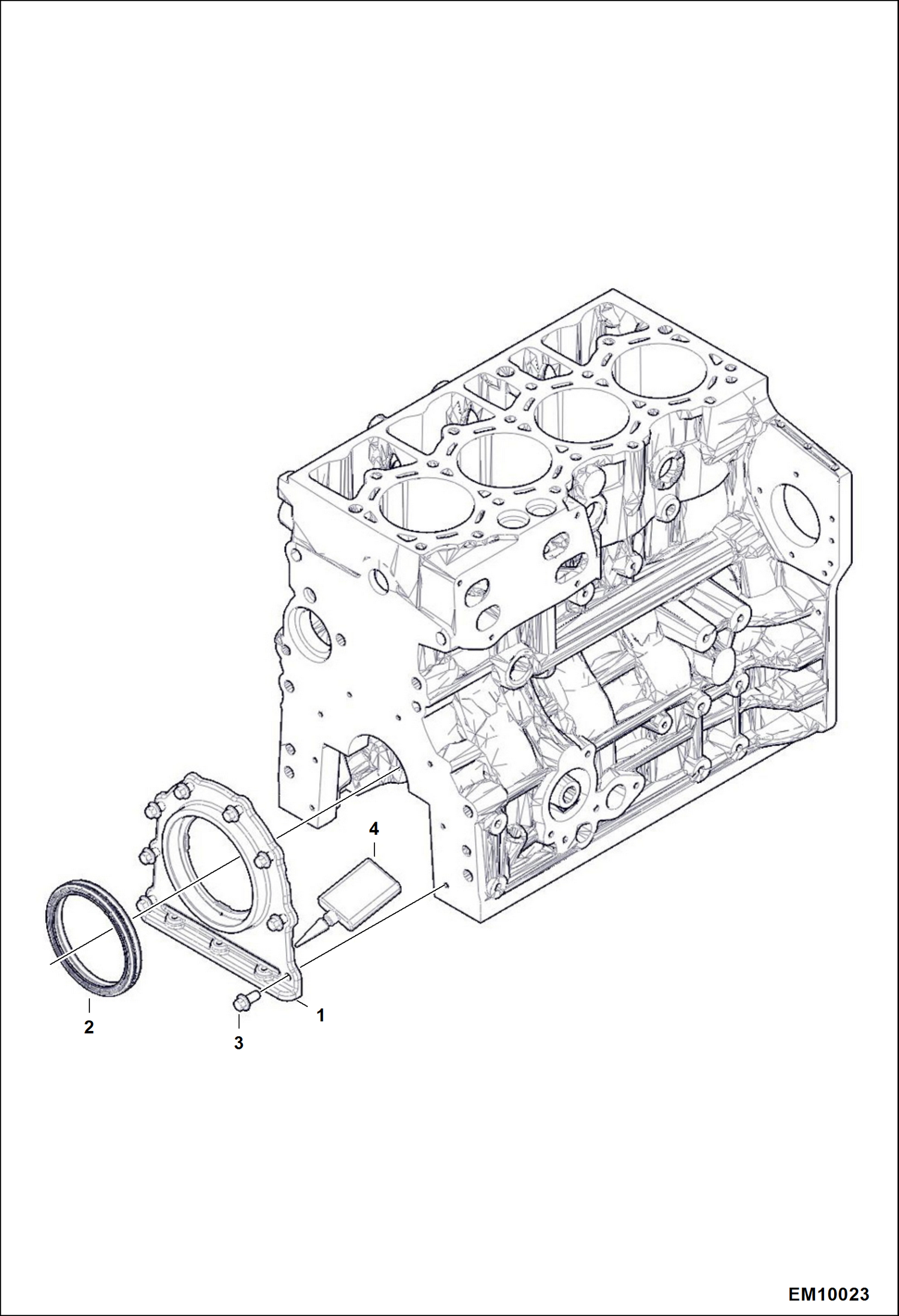 Схема запчастей Bobcat T40140 - SEAL HOUSING POWER UNIT