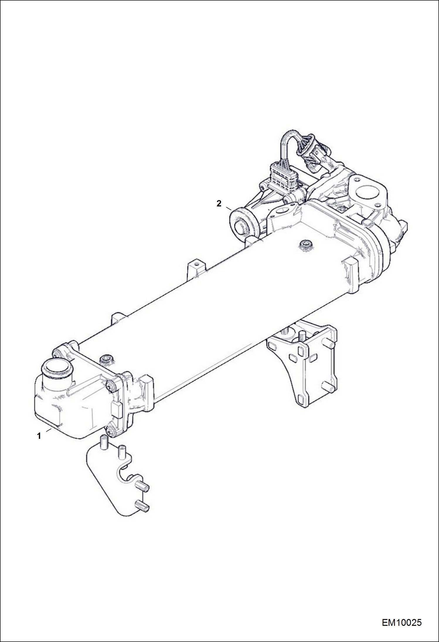 Схема запчастей Bobcat T40140 - EGR COOLER POWER UNIT