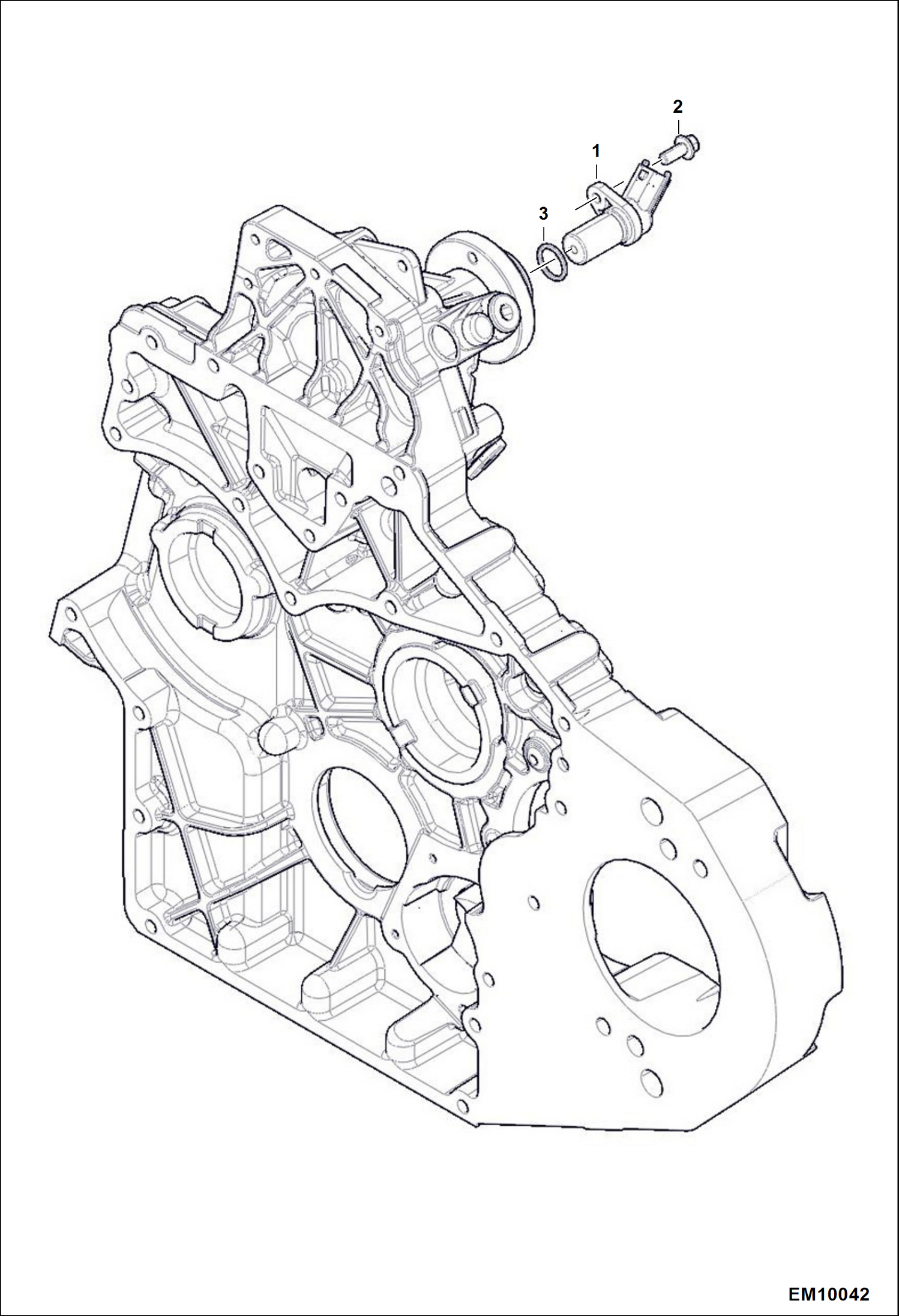 Схема запчастей Bobcat T40140 - CAMSHAFT SPEED SENSOR POWER UNIT