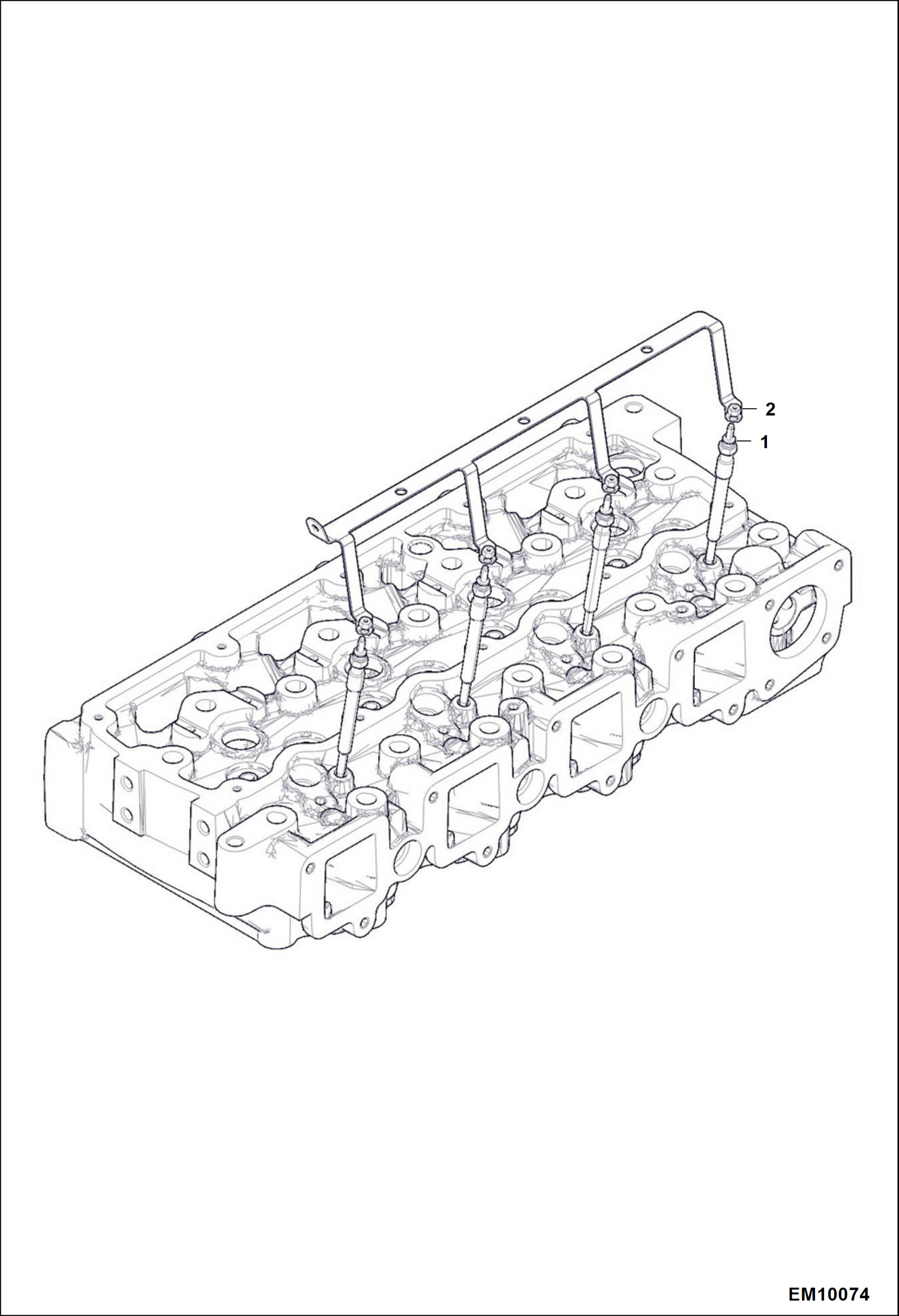 Схема запчастей Bobcat T40140 - GLOW PLUG POWER UNIT