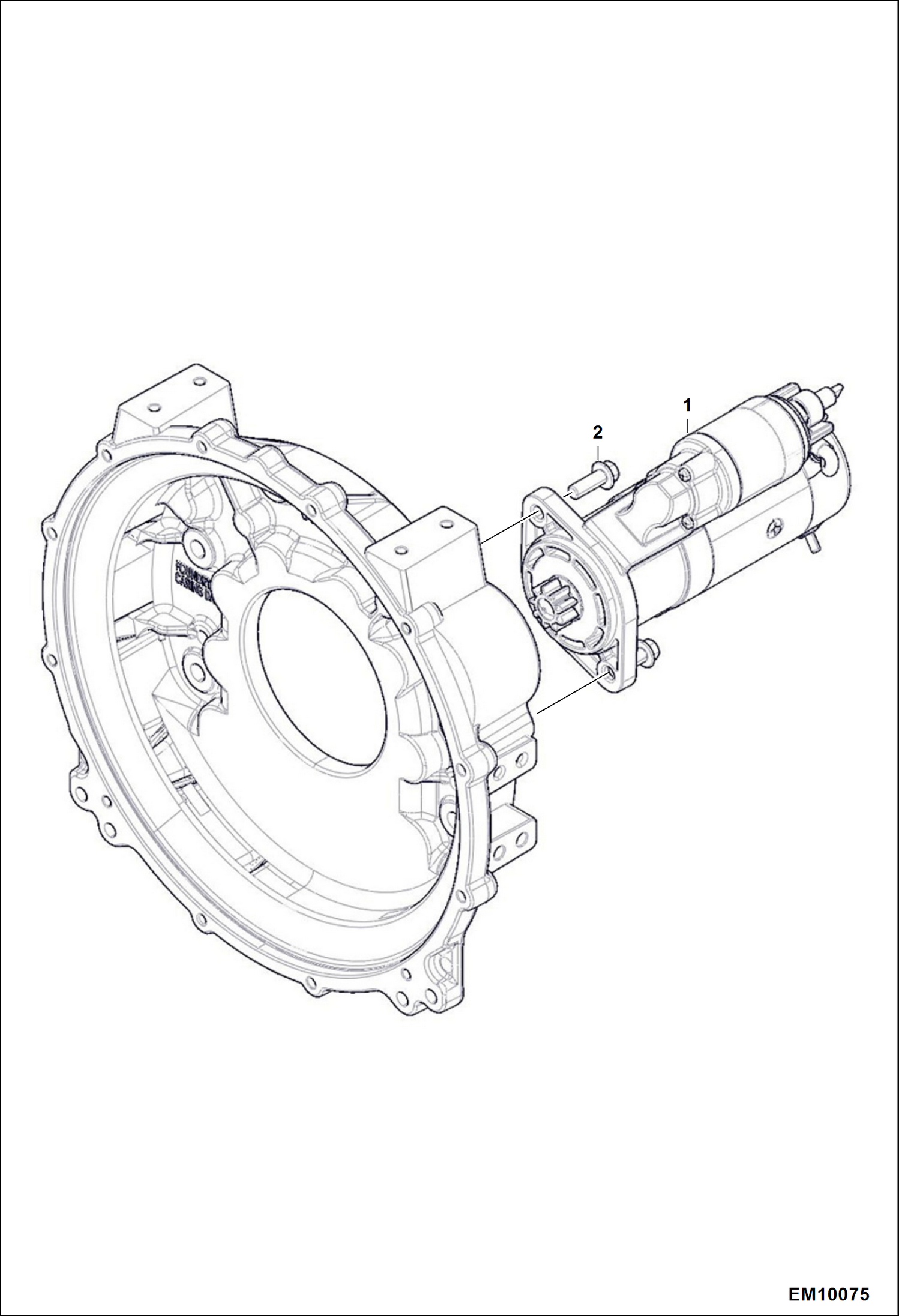 Схема запчастей Bobcat T40140 - STARTER ELECTRICAL SYSTEM