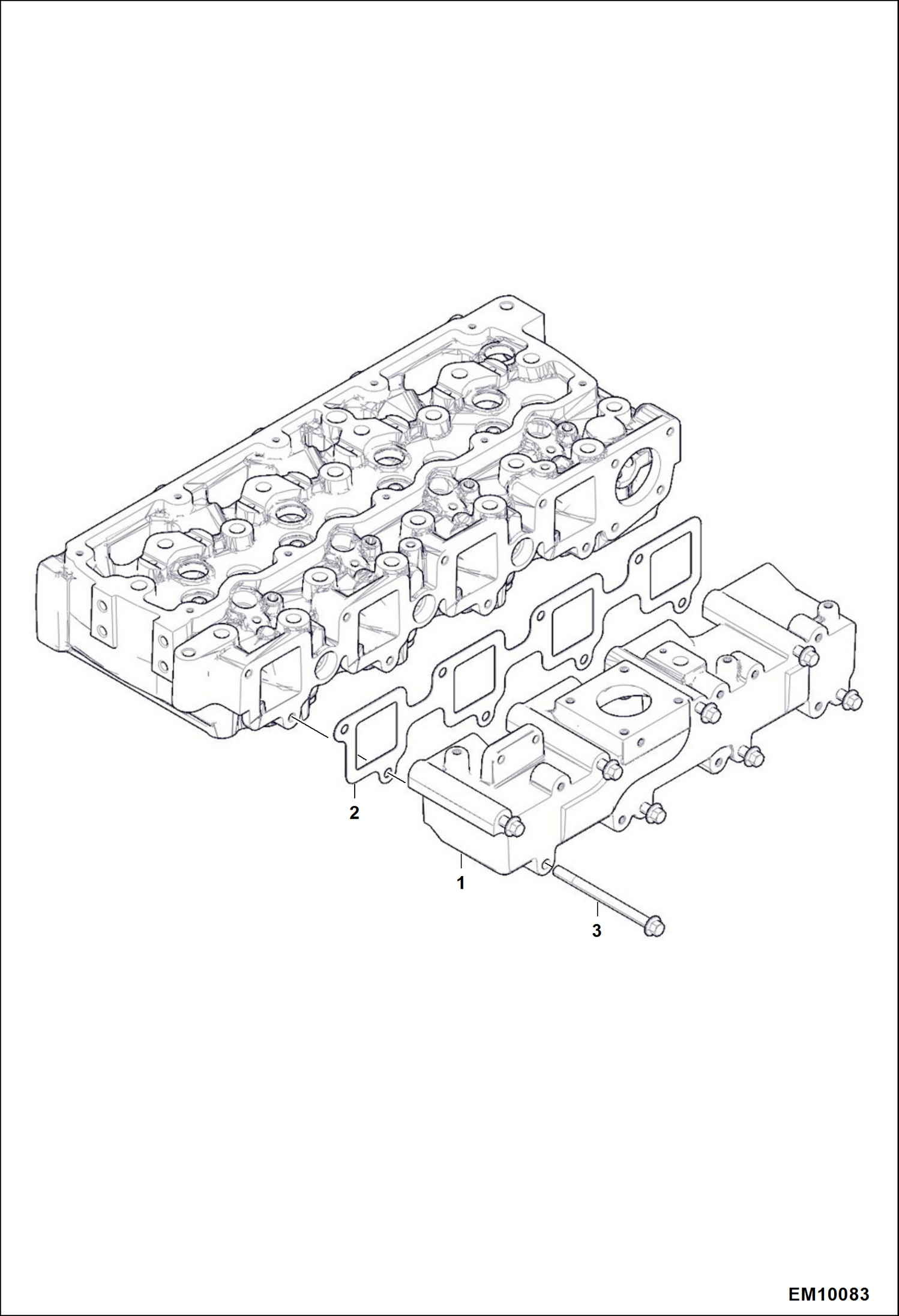 Схема запчастей Bobcat T40140 - INTAKE MANIFOLD POWER UNIT