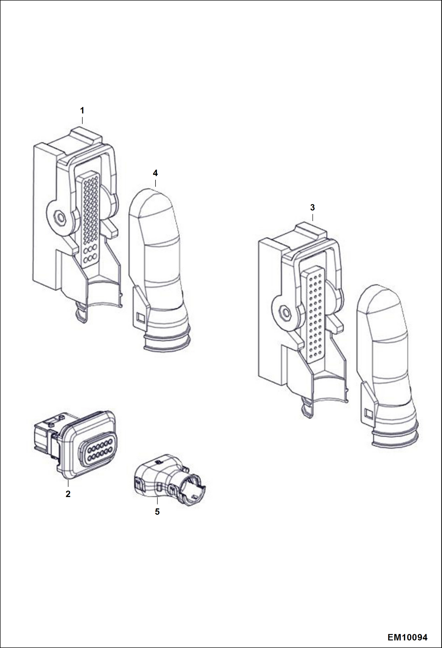 Схема запчастей Bobcat TL470 - ELECTRICAL CONNECTOR (Engine) ELECTRICAL SYSTEM