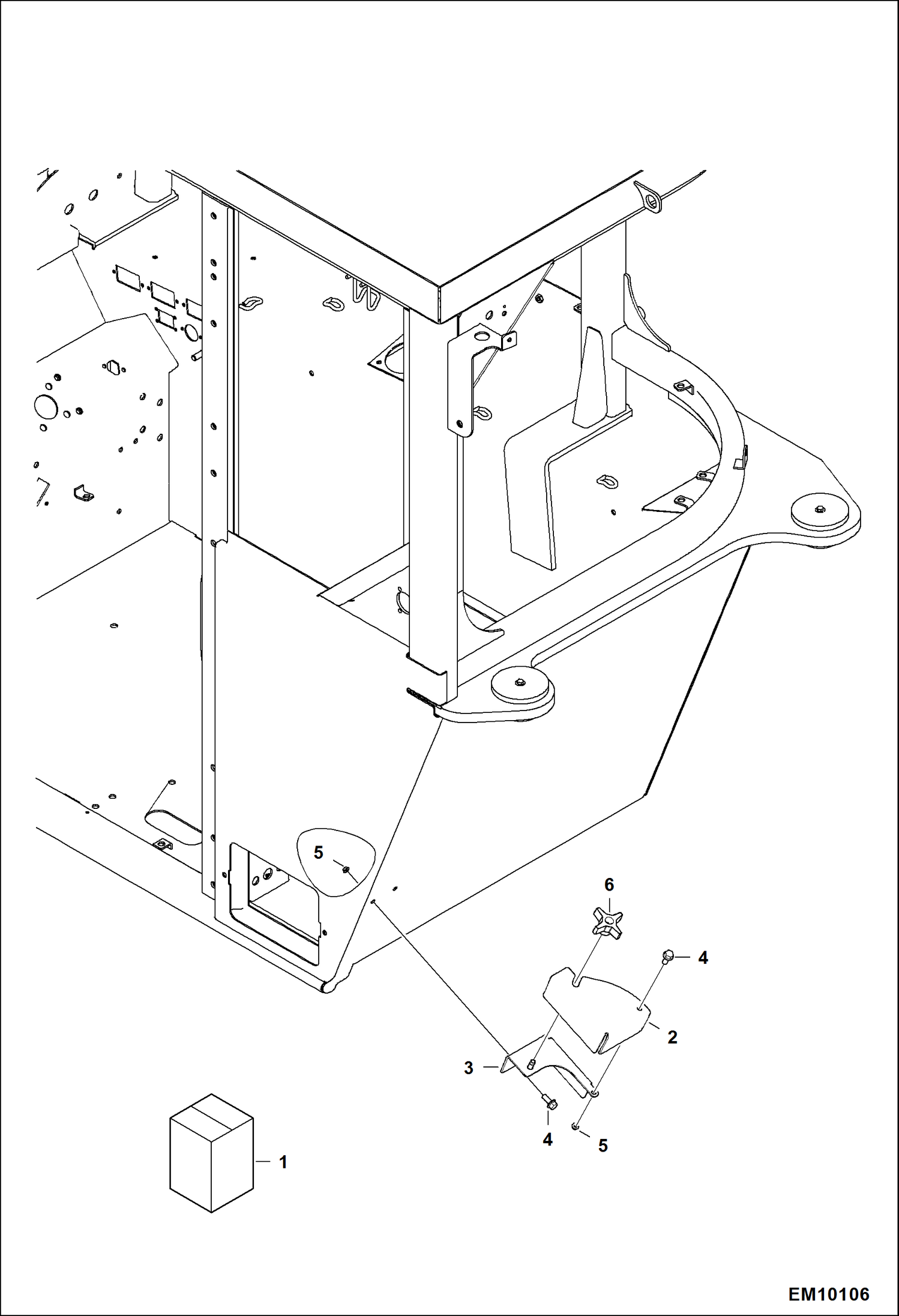 Схема запчастей Bobcat TL360 - FUEL CAP COVER KIT ACCESSORIES & OPTIONS