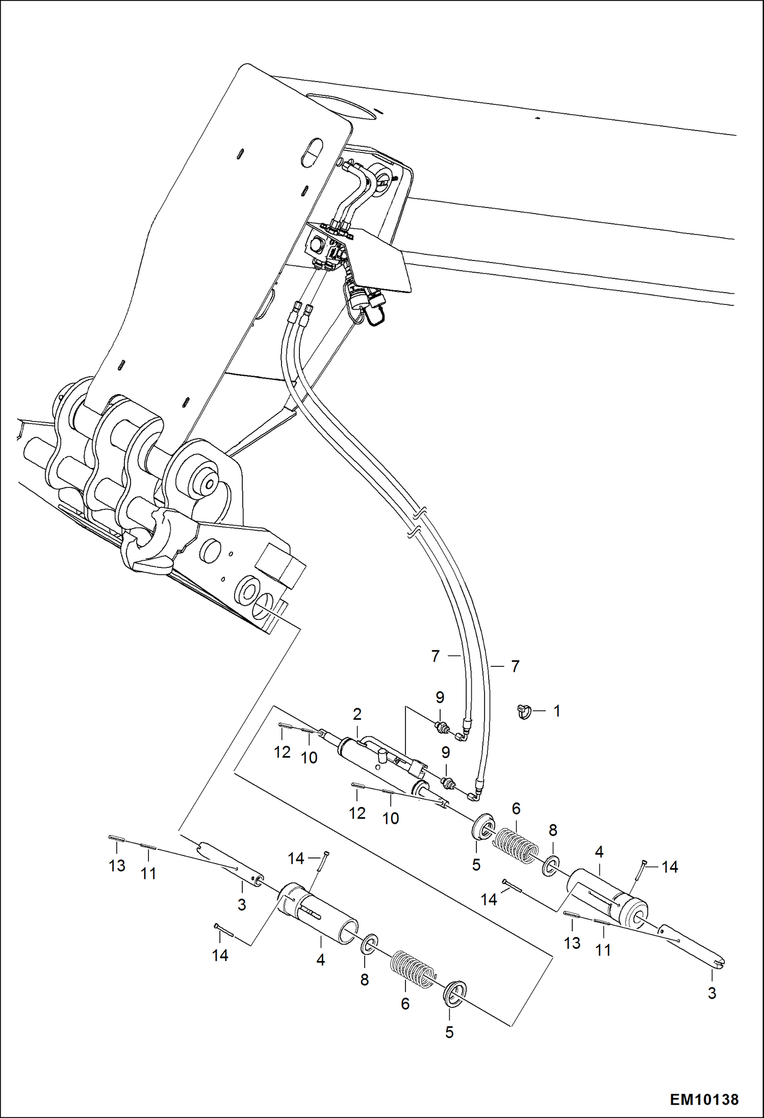 Схема запчастей Bobcat T40140 - QUICK-TACH (Power) ACCESSORIES & OPTIONS