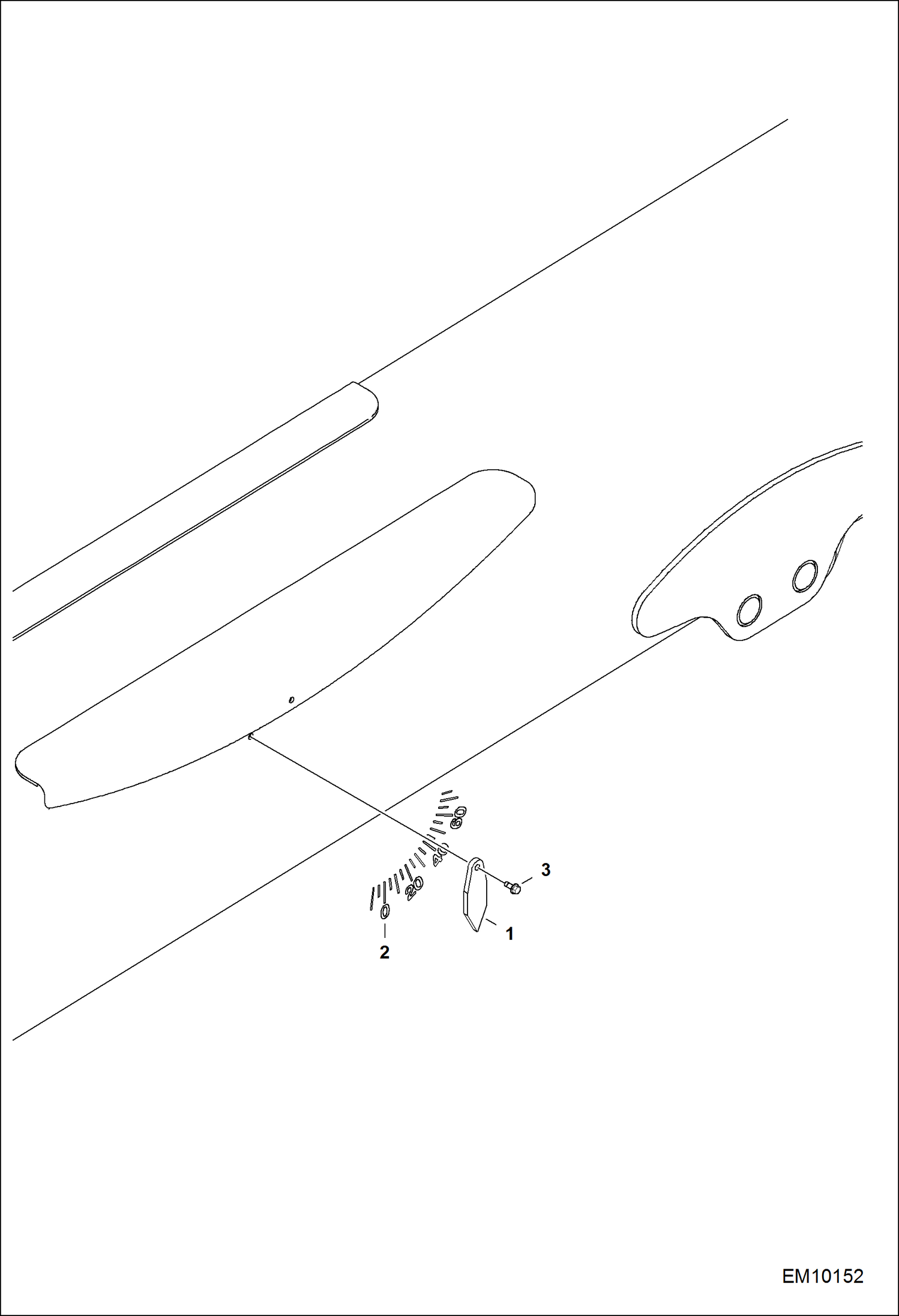 Схема запчастей Bobcat T40180 - BOOM ANGLE (B33W11001 & Above) MAIN FRAME