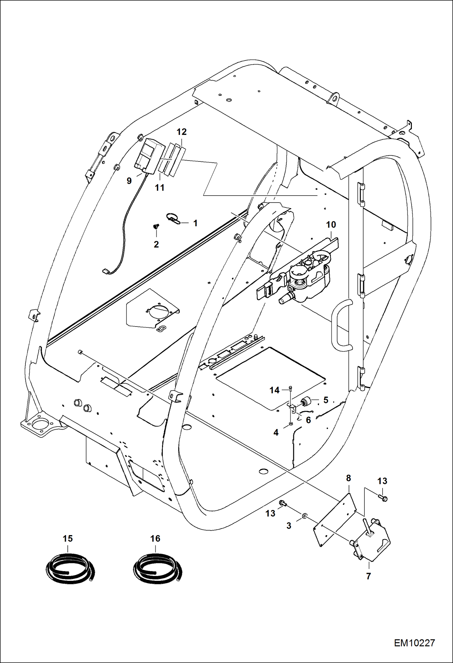 Схема запчастей Bobcat T40140 - RADIO CONTROL ACCESSORIES & OPTIONS