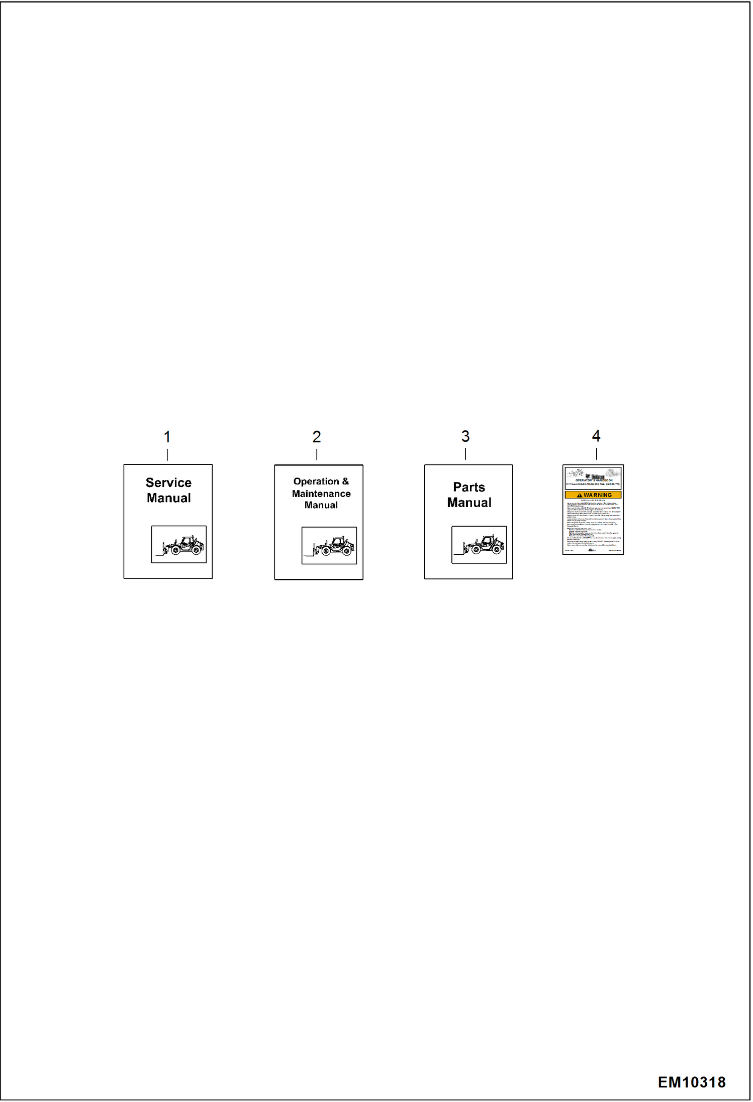 Схема запчастей Bobcat T40180 - MAINTENANCE ITEMS (Literature) MAINTENANCE ITEMS