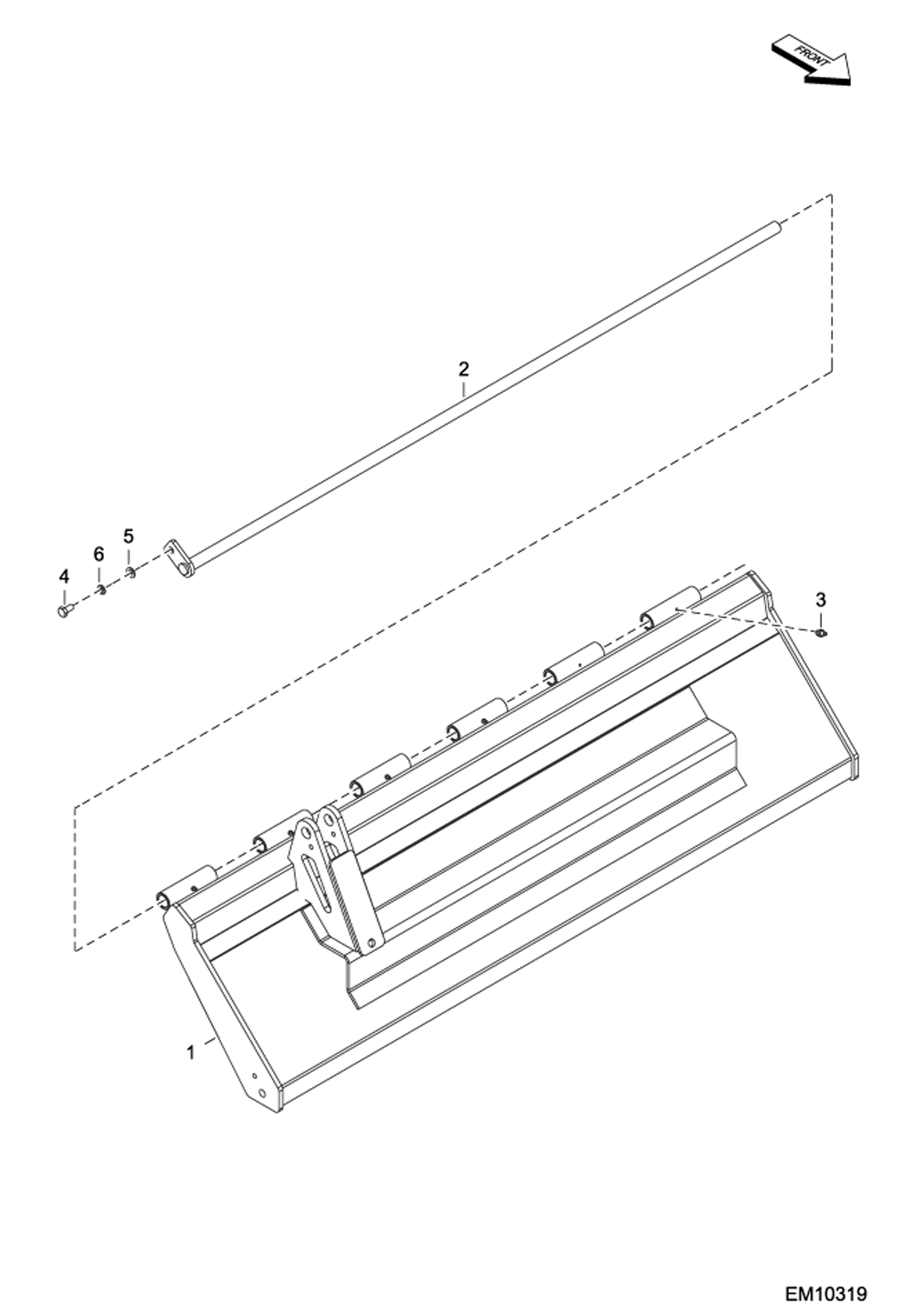 Схема запчастей Bobcat FORESTRY CUTTER - GATE (AD8900200 & Above) Loader FRC150 (EMEA Only)