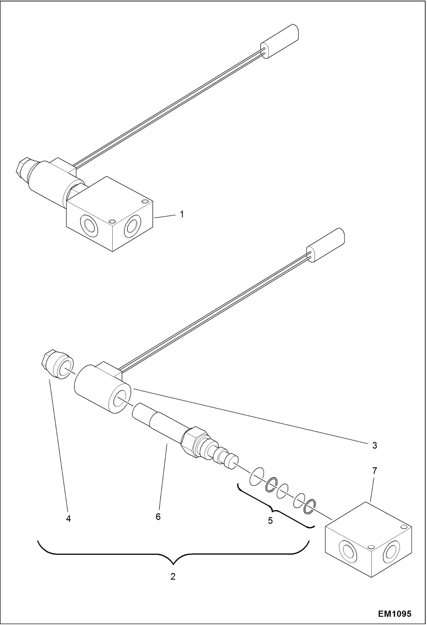 Схема запчастей Bobcat 319 - SELECTOR VALVE (Blade/Track Expansion) HYDRAULIC SYSTEM