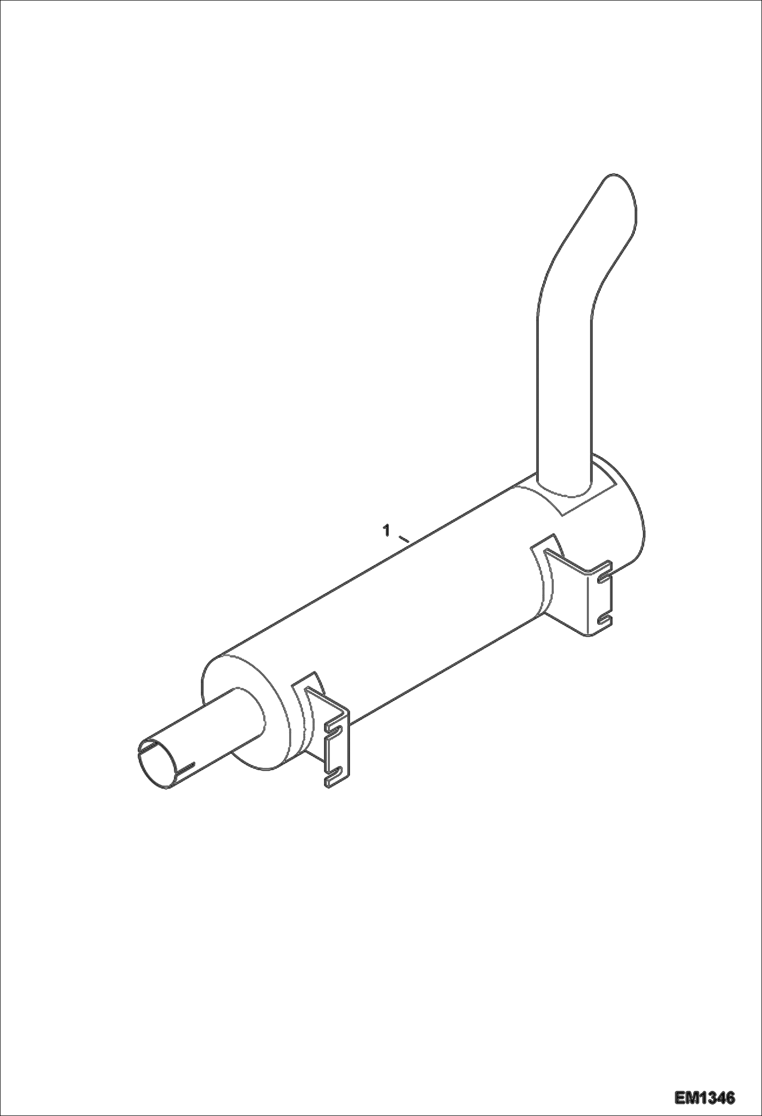 Схема запчастей Bobcat V417 - MUFFLER (Purifier) ACCESSORIES & OPTIONS