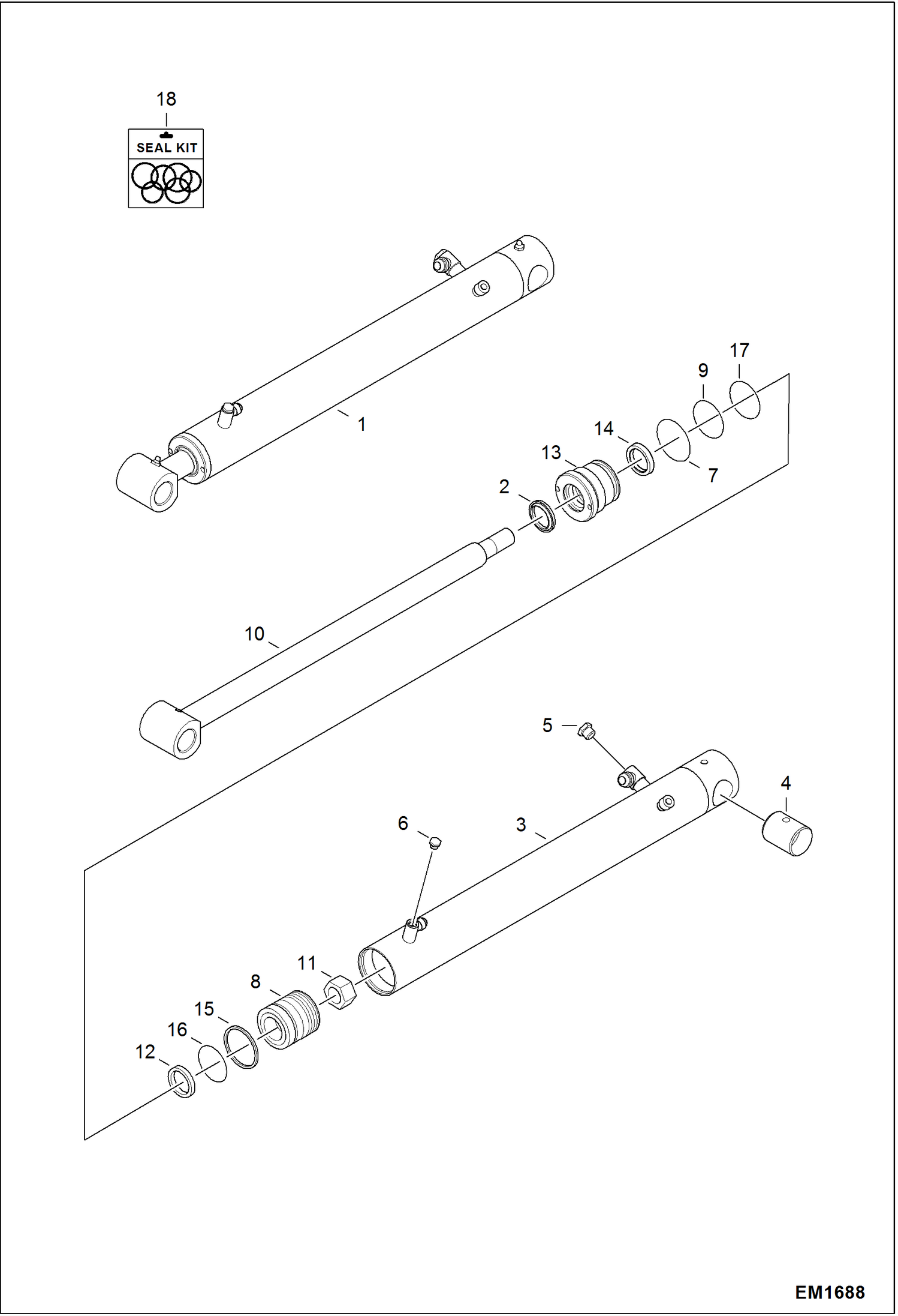 Схема запчастей Bobcat 319 - BOOM CYLINDER HYDRAULIC SYSTEM