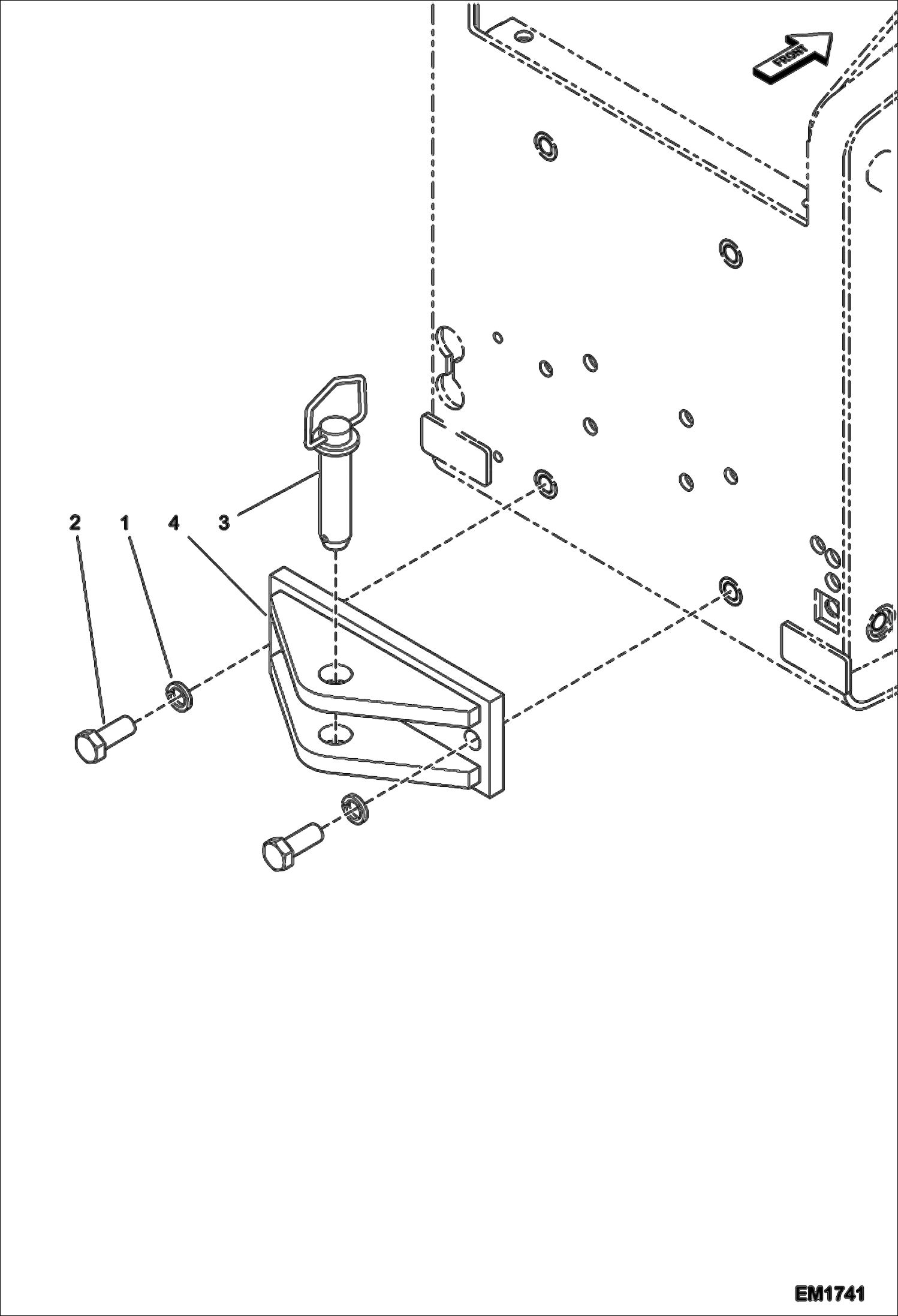 Схема запчастей Bobcat V518 - TOW HITCH ACCESSORIES & OPTIONS