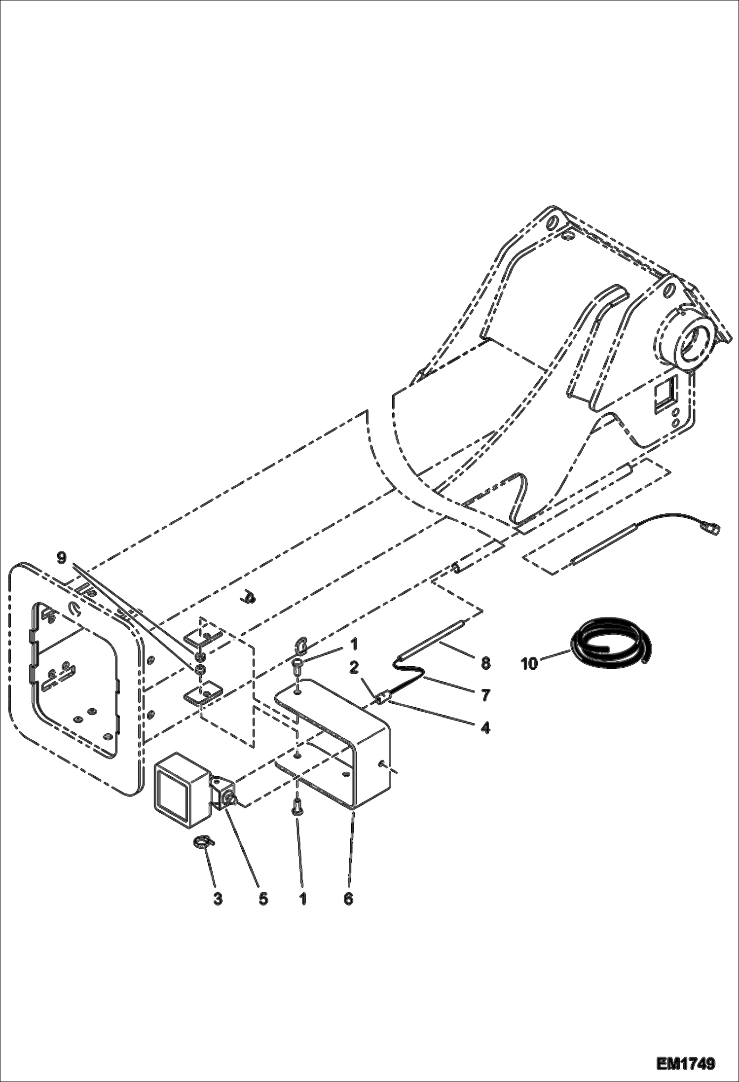 Схема запчастей Bobcat V518 - WORKING LIGHT ACCESSORIES & OPTIONS