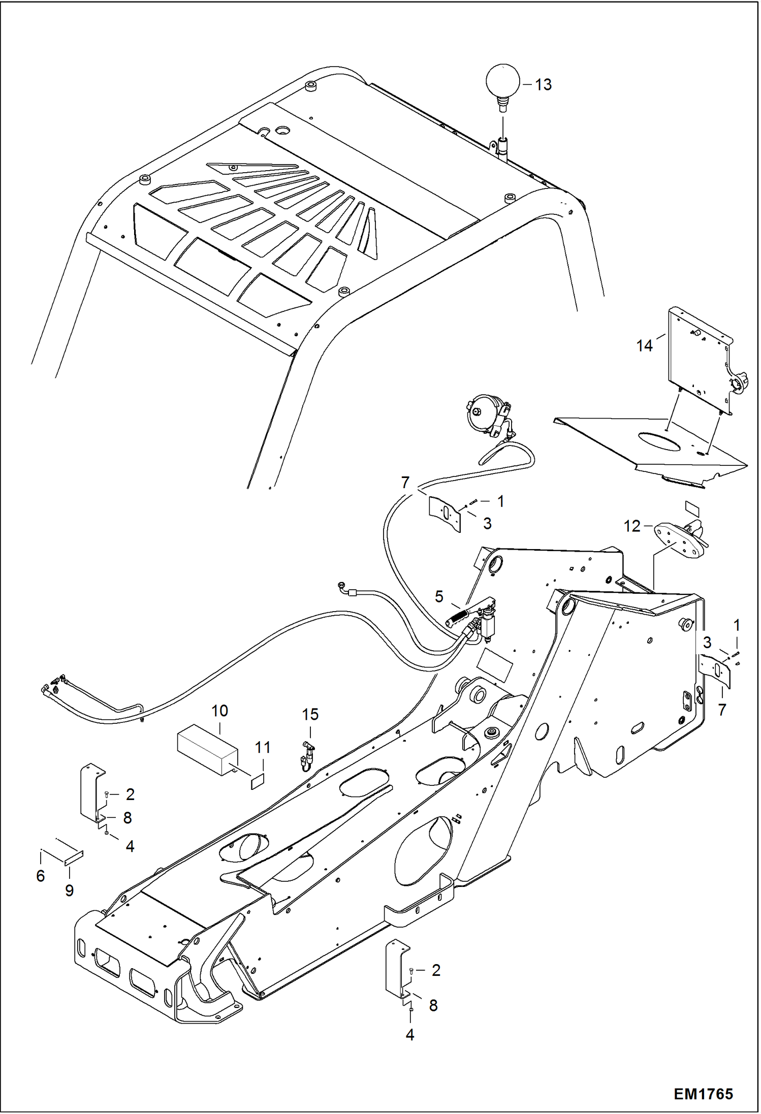 Схема запчастей Bobcat T2556 - LOCAL LEGISLATION COMPLIANCE SET (Italy TP Version W/ Ulpyo Hook) ACCESSORIES & OPTIONS