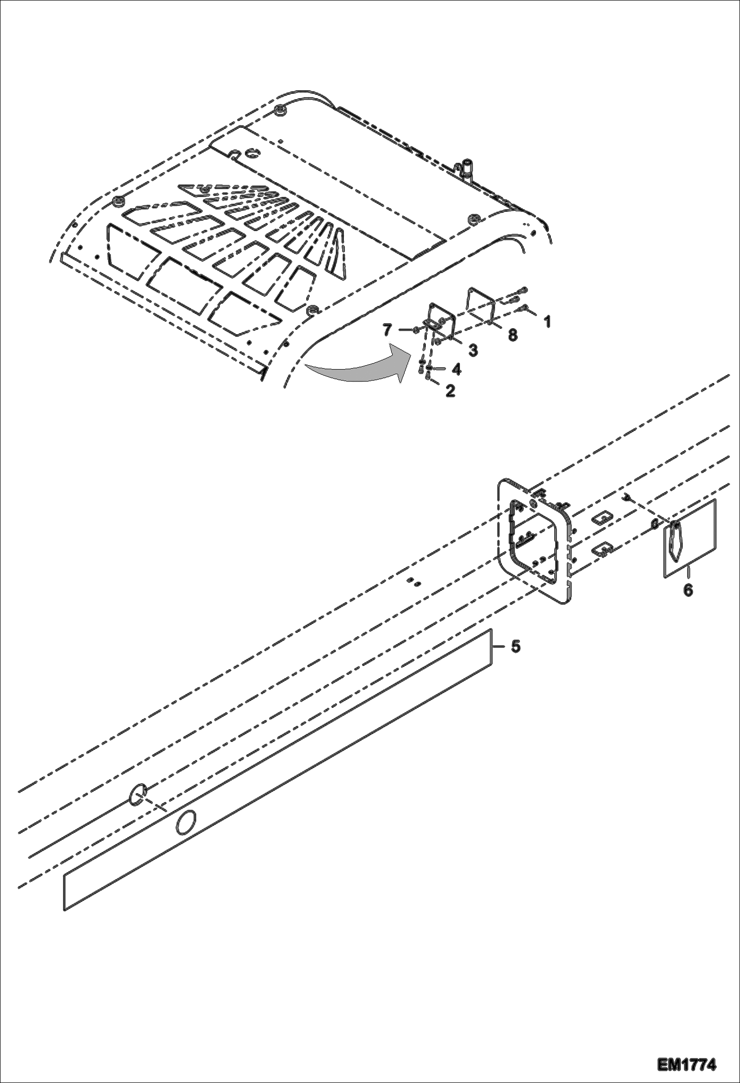 Схема запчастей Bobcat T2556 - LOCAL LEGISLATION COMPLIANCE SET (Australia) ACCESSORIES & OPTIONS