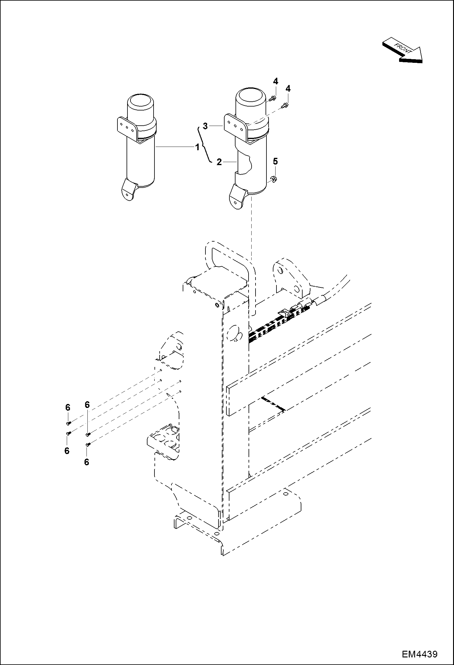 Схема запчастей Bobcat BACKHOE - MANUAL CONTAINER (A2HH, A36S) BACKHOE