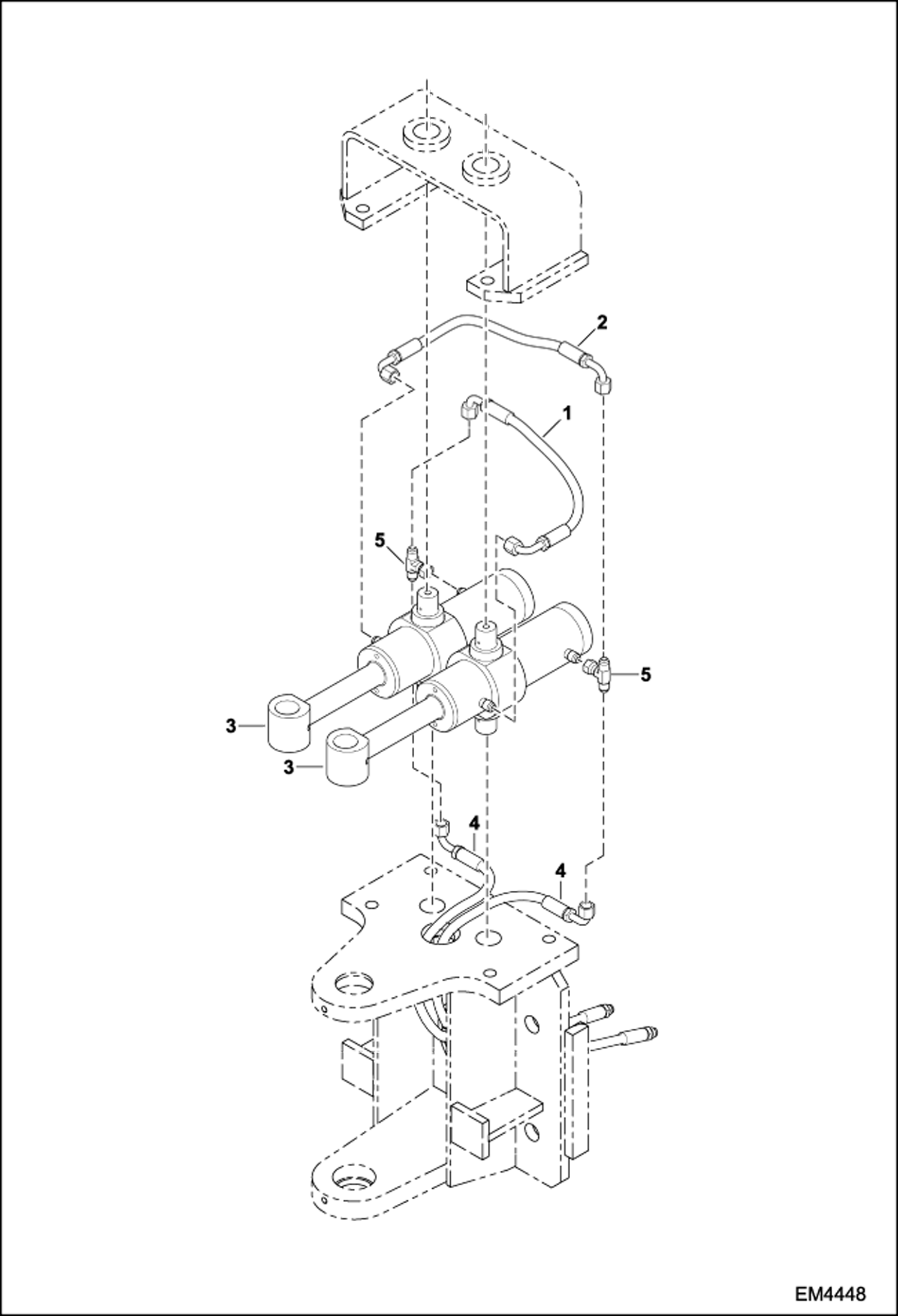 Схема запчастей Bobcat BACKHOE - SWING HYDRAULICS (A6TW) BACKHOE