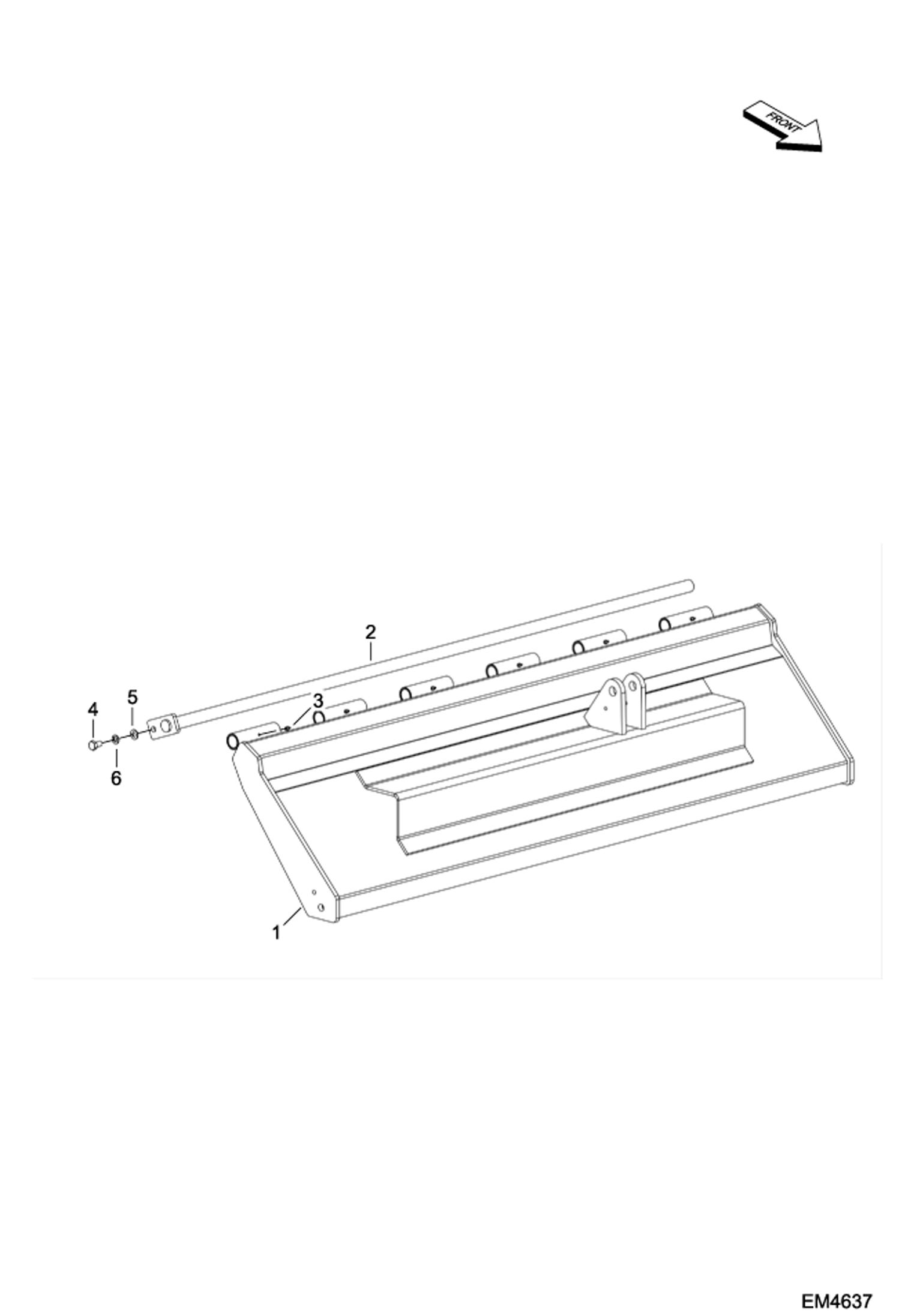 Схема запчастей Bobcat FORESTRY CUTTER - GATE (AD8900101 - 00199) Loader FRC150 (EMEA Only)