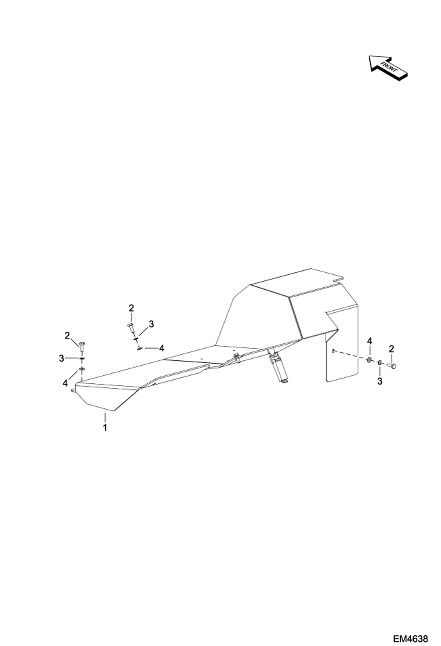 Схема запчастей Bobcat FORESTRY CUTTER - TOP COVER (AD8900101 - 00199) Loader FRC150 (EMEA Only)