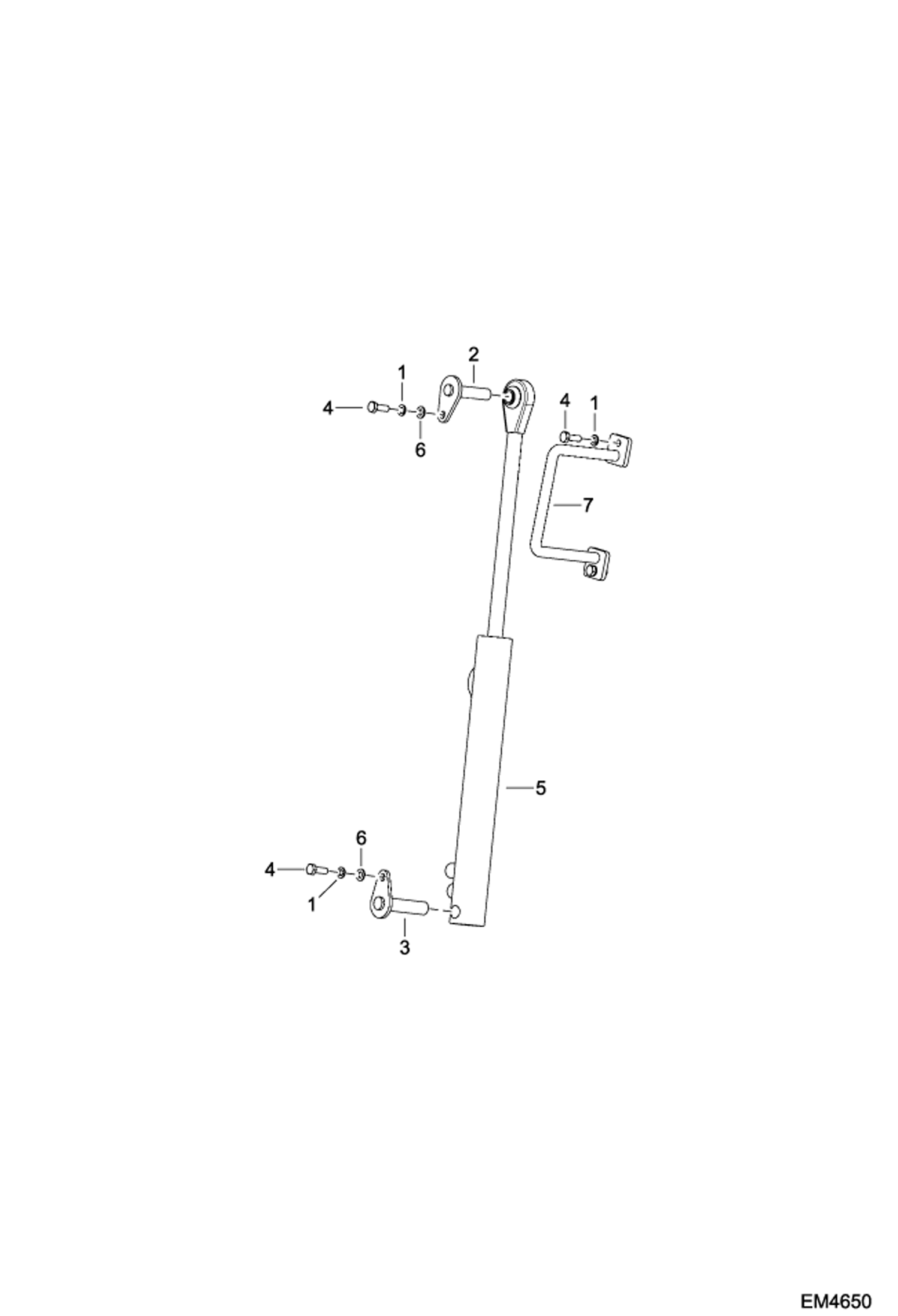 Схема запчастей Bobcat FORESTRY CUTTER - HYDRAULIC SYSTEM (Cylinder) (AD8900101 - 00199) Loader FRC150 (EMEA Only)