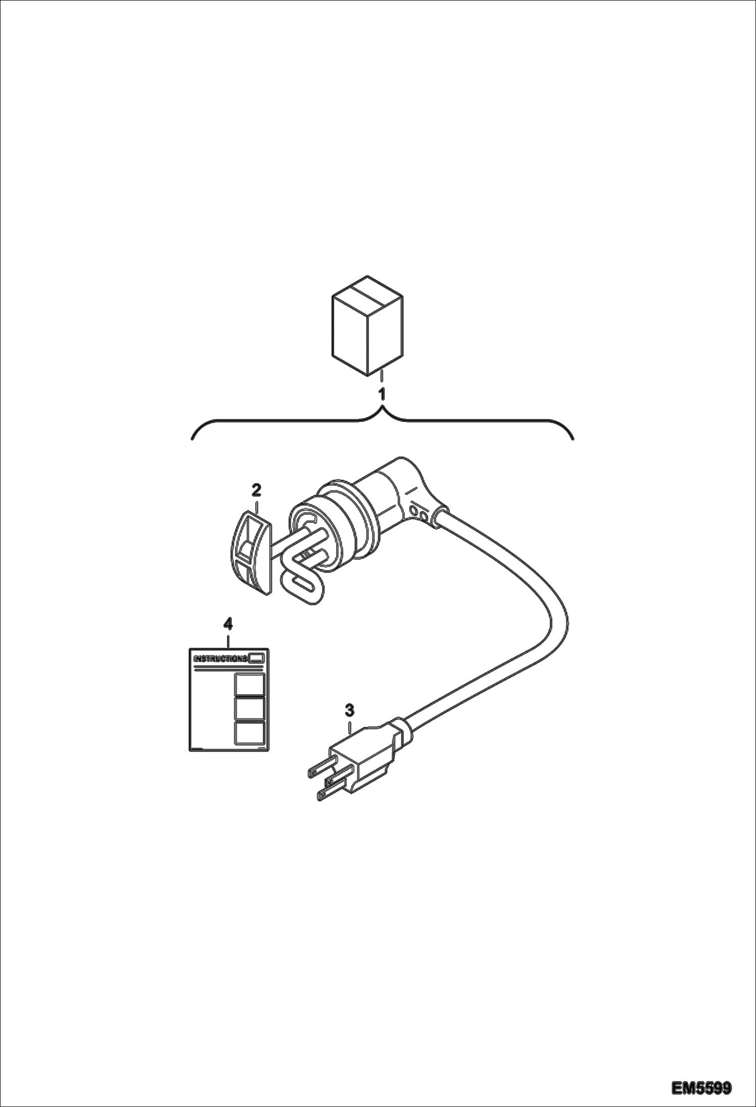 Схема запчастей Bobcat V518 - BLOCK HEATER KIT ACCESSORIES & OPTIONS