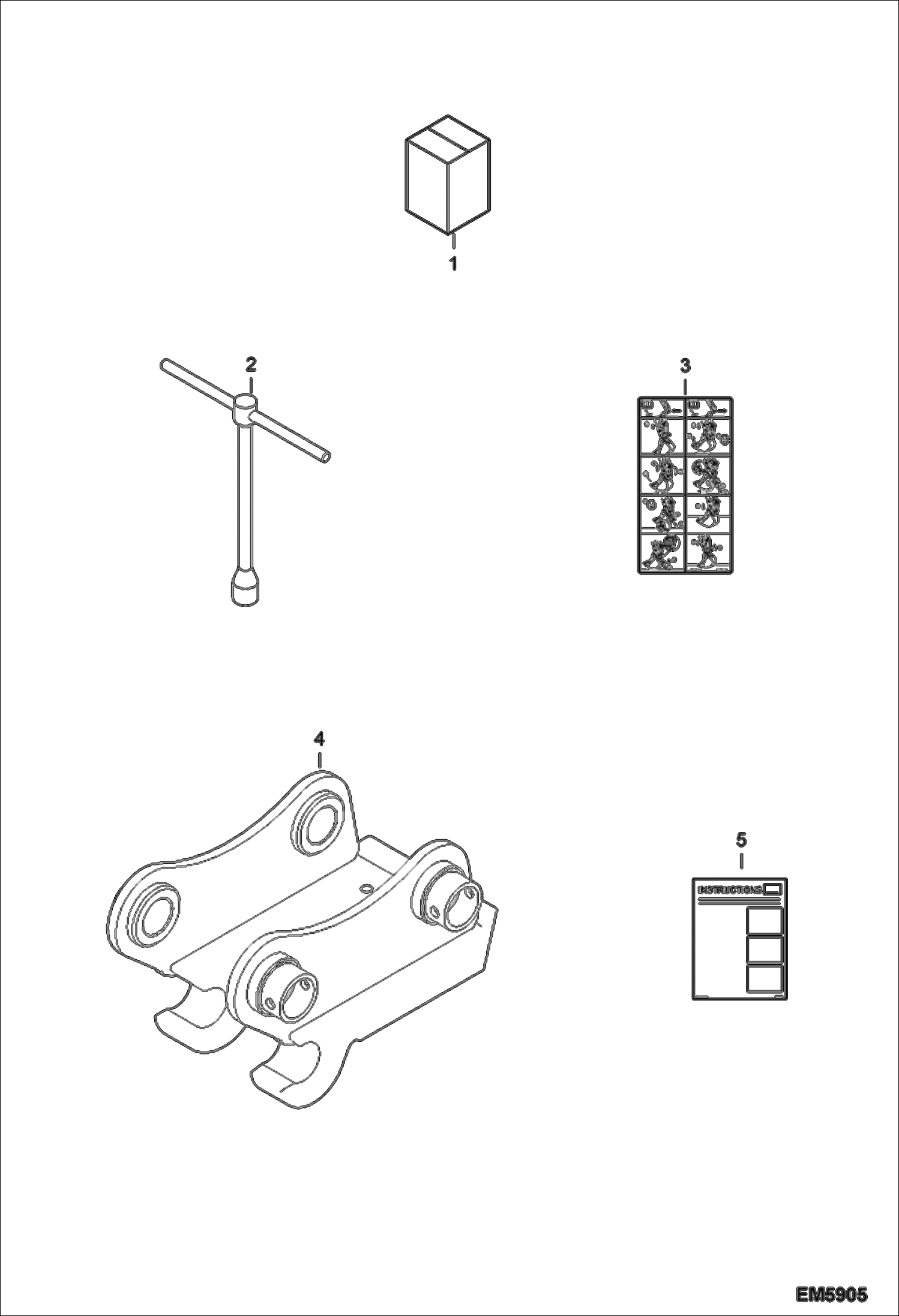 Схема запчастей Bobcat E60 - QUICK COUPLER KIT (BQC - Type MS) (EMEA) ACCESSORIES & OPTIONS