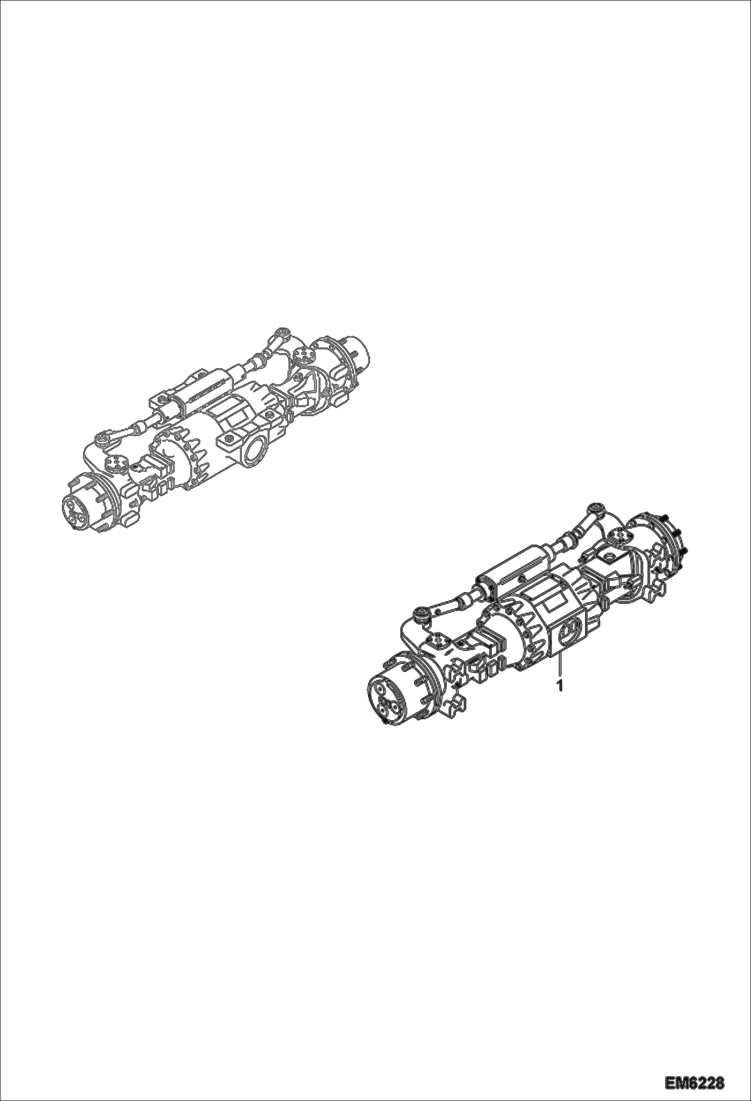 Схема запчастей Bobcat TR40250 - FRONT AXLE DRIVE SYSTEM