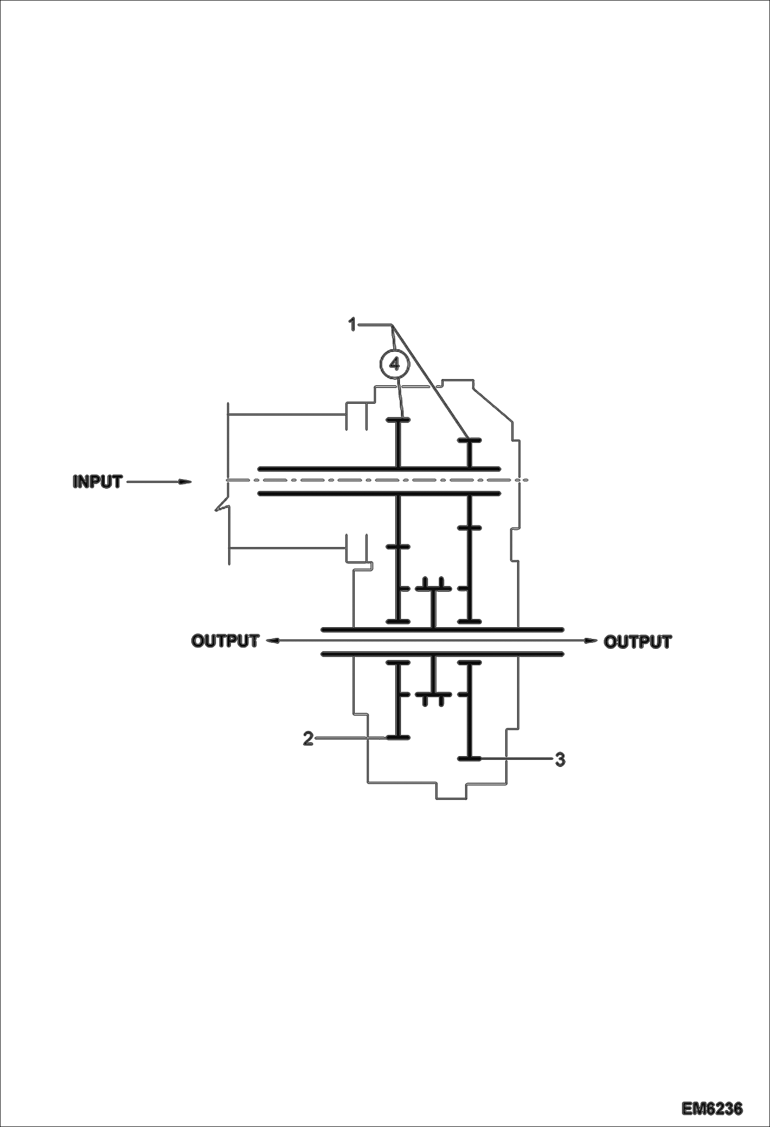 Схема запчастей Bobcat TR50210 - GEARS DRIVE SYSTEM