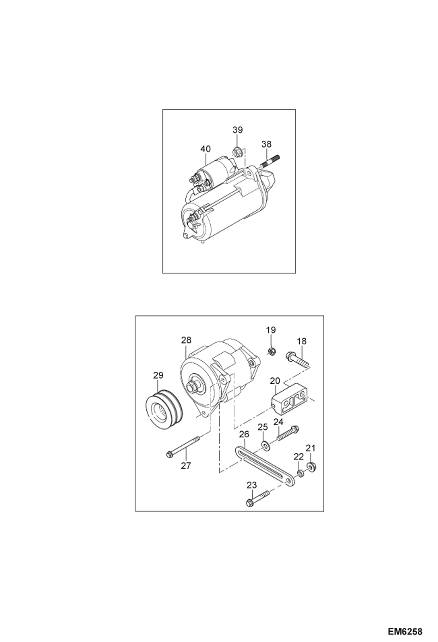 Схема запчастей Bobcat TR45190 - ELECTRICAL COMPONENTS POWER UNIT