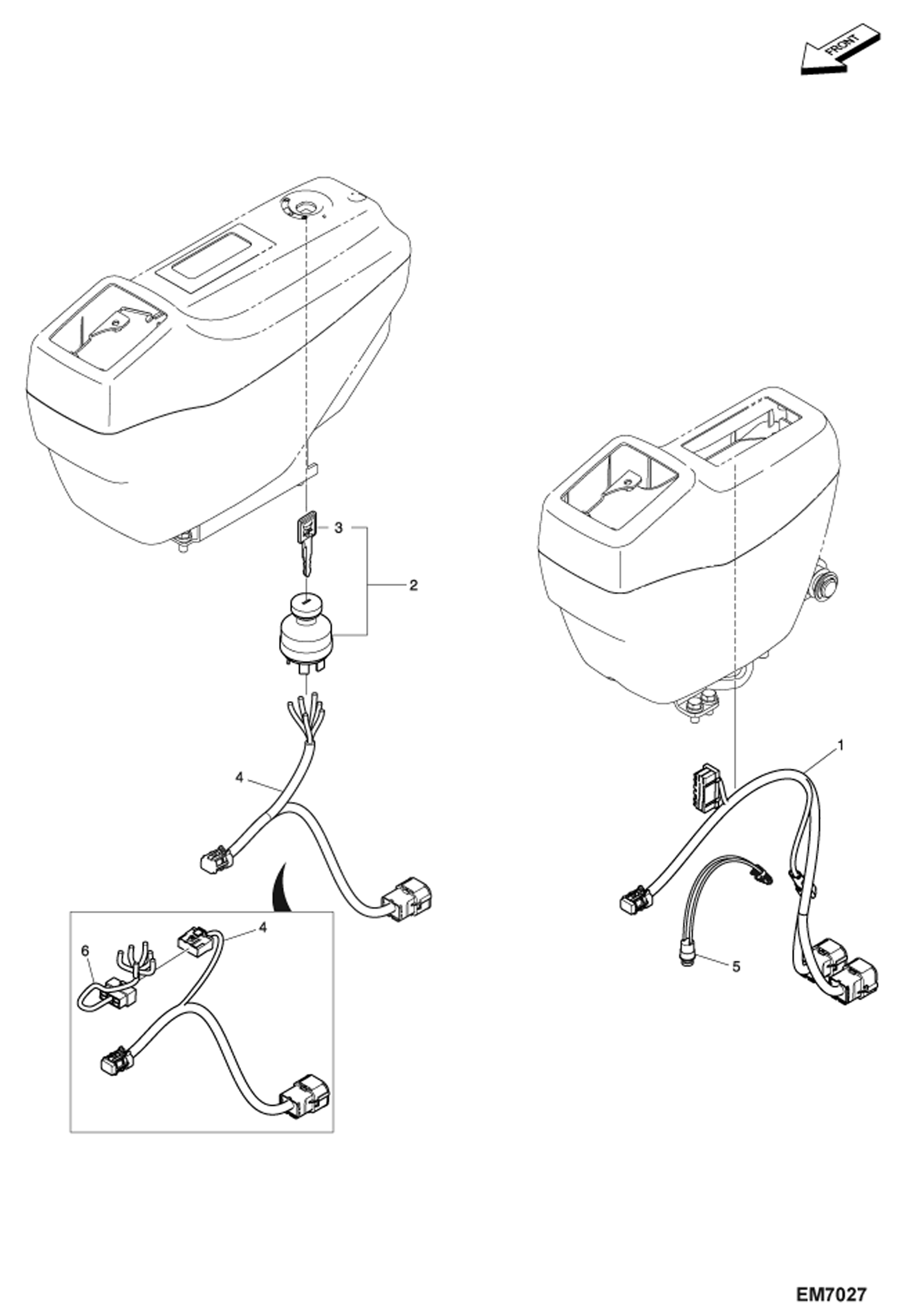 Схема запчастей Bobcat E80 - ELECTRICAL (Consoles) ELECTRICAL SYSTEM