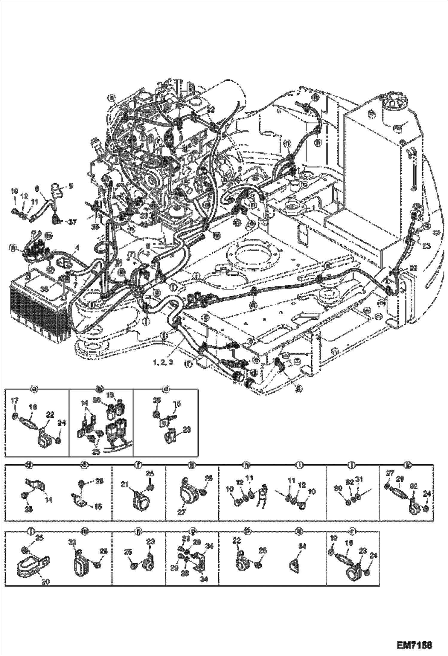 Схема запчастей Bobcat E60 - ELECTRICAL (Engine) ELECTRICAL SYSTEM