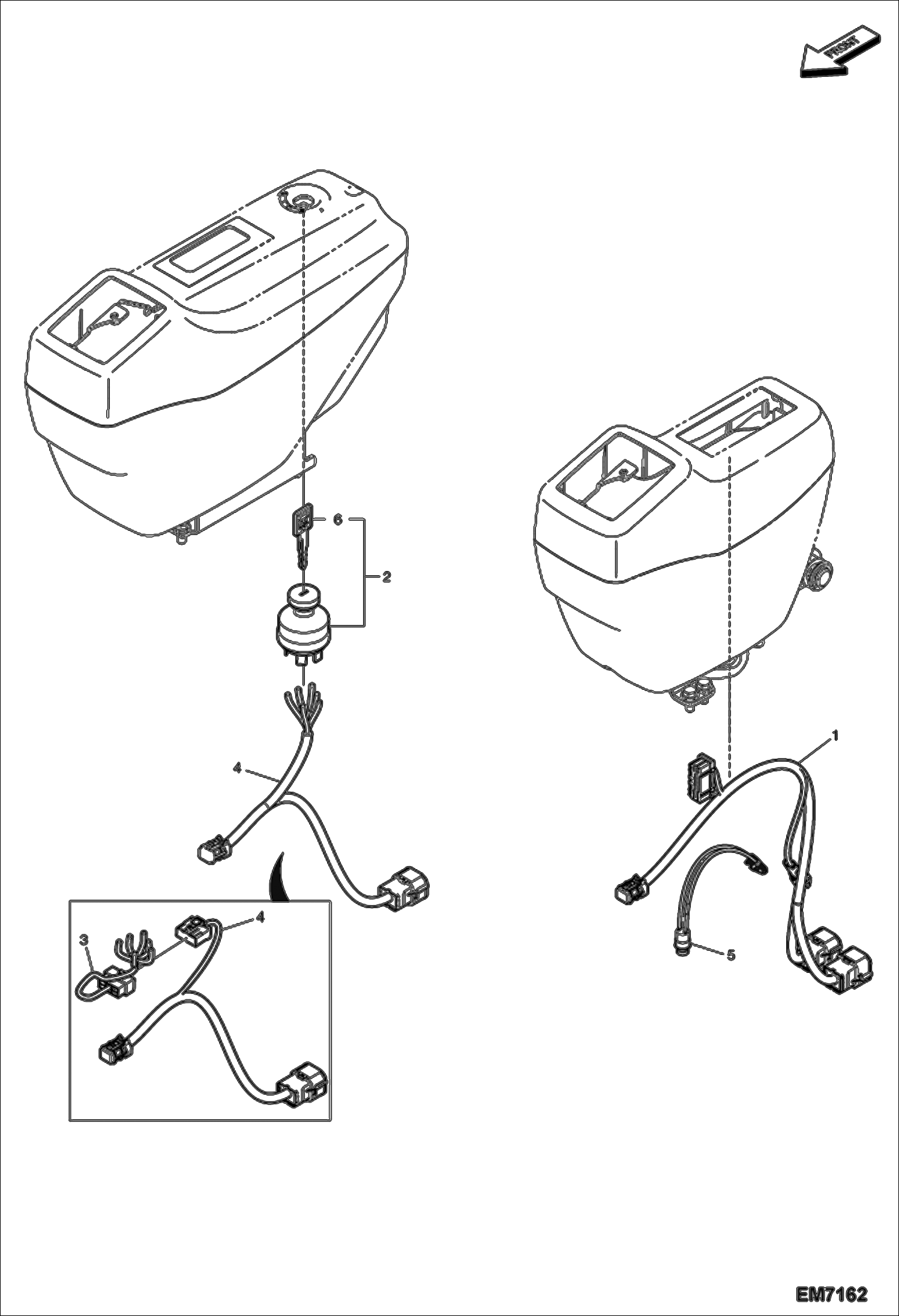 Схема запчастей Bobcat E60 - ELECTRICAL (Consoles) ELECTRICAL SYSTEM