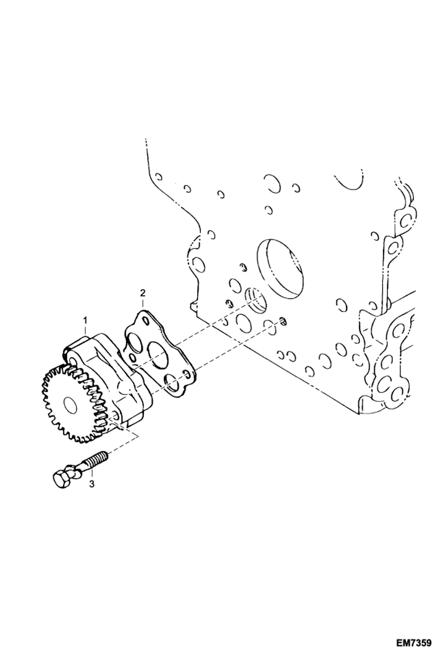 Схема запчастей Bobcat E10 - OIL PUMP POWER UNIT