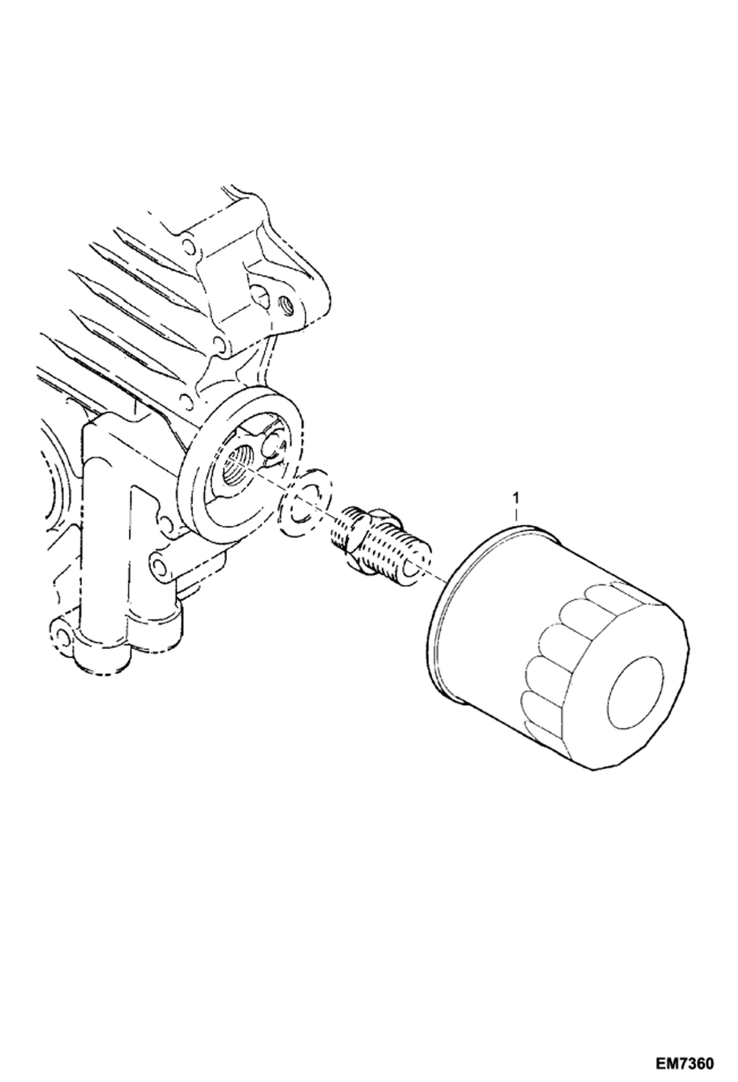 Схема запчастей Bobcat E10 - OIL FILTER POWER UNIT