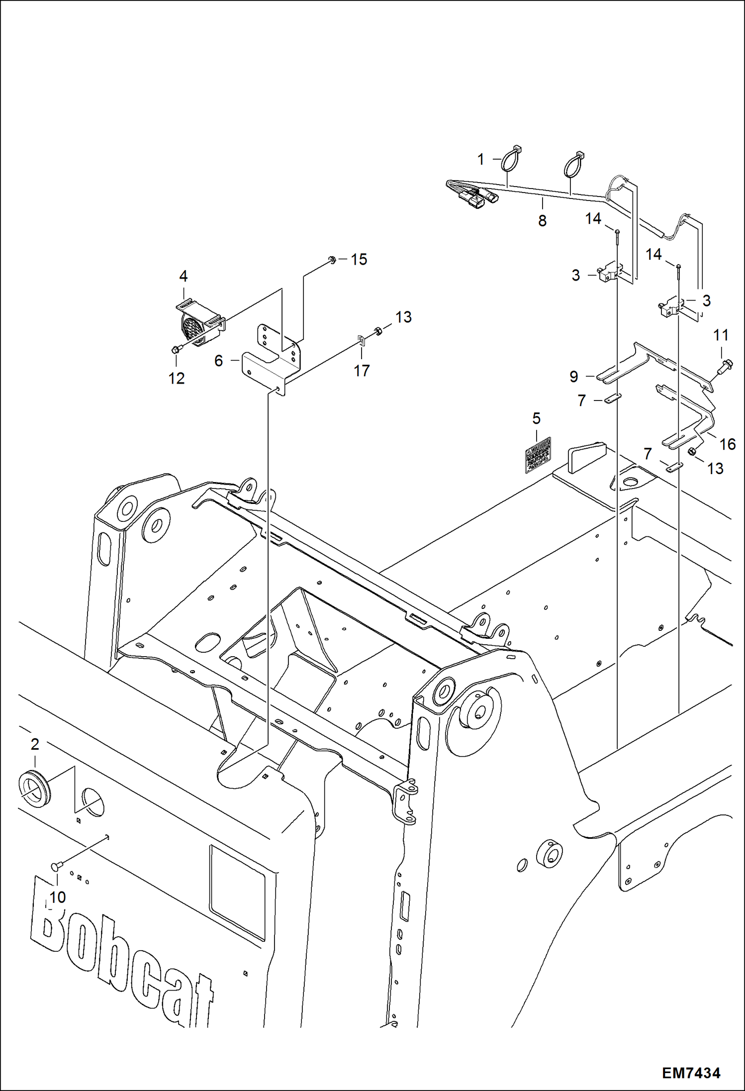 Схема запчастей Bobcat S-Series - BACK-UP ALARM ACCESSORIES & OPTIONS